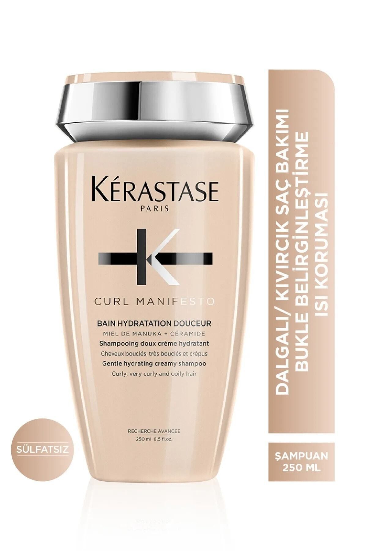 Kerastase Curl Manifestoo Nemlendirici içerikli saç Şampuanı 250 Ml SALOONEVA7097