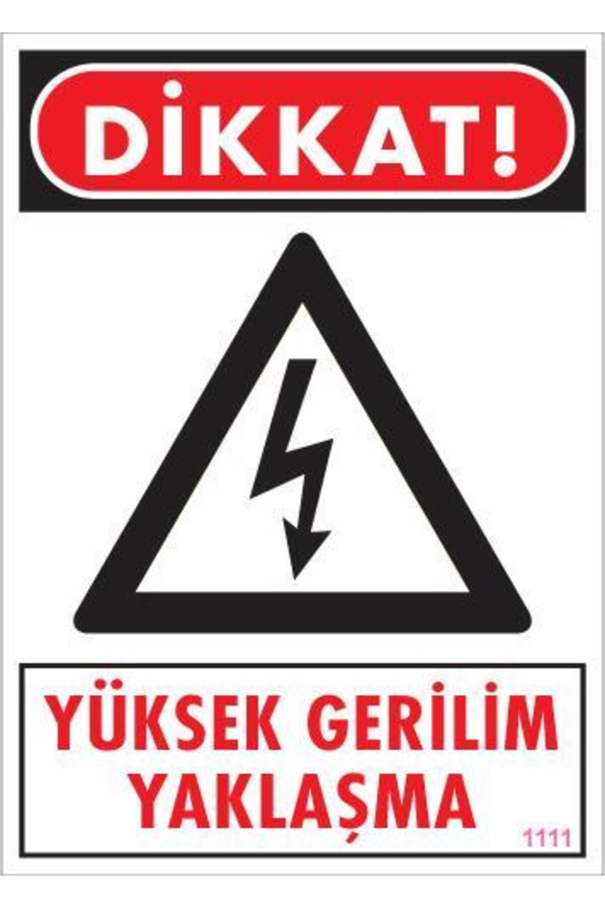 LTG Nova Yüksek Gerilim Uyarı Levhası 25X35 Kod:1111