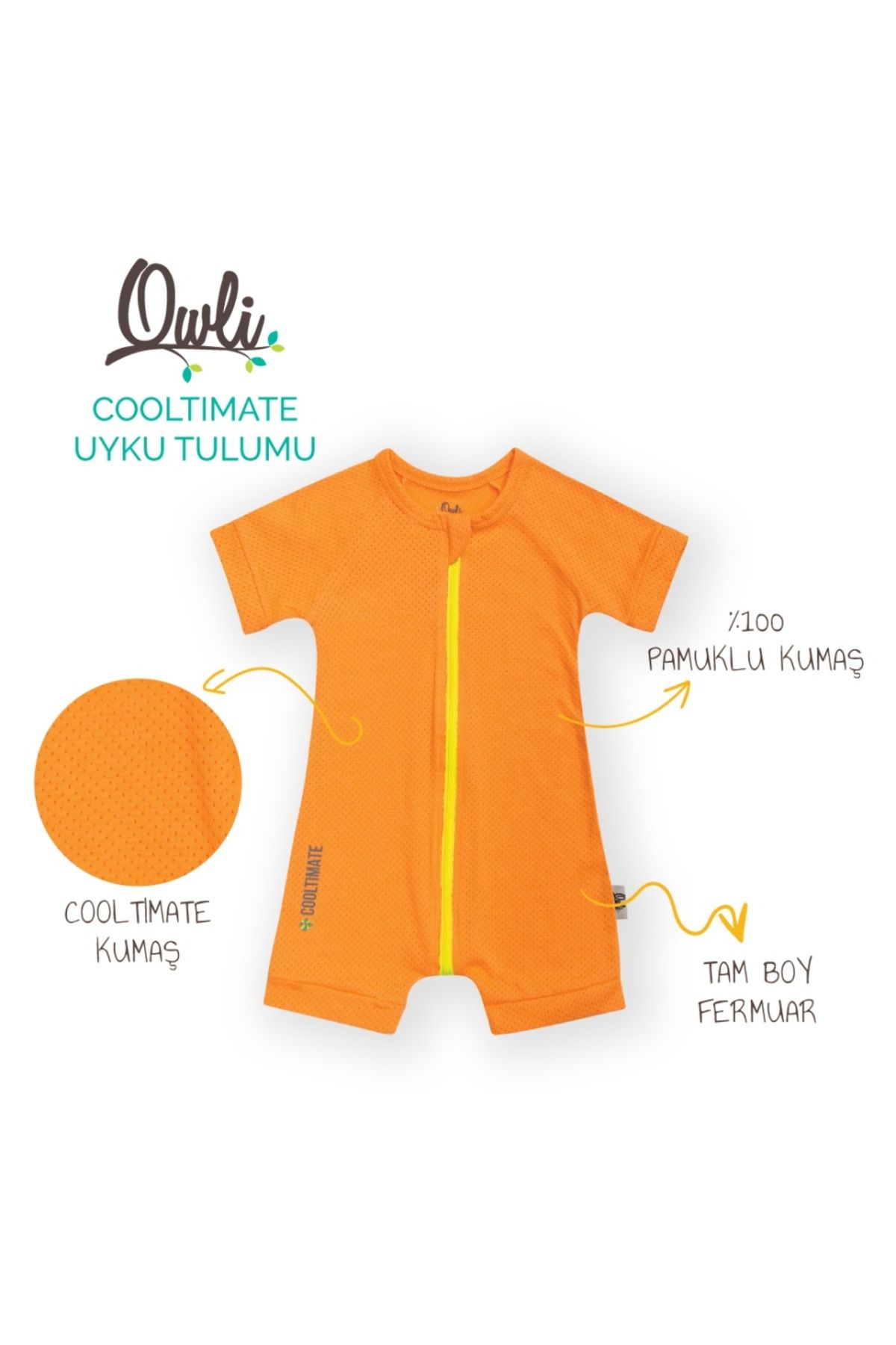 Owli-Cooltimate Sleeping Bag Orange 2