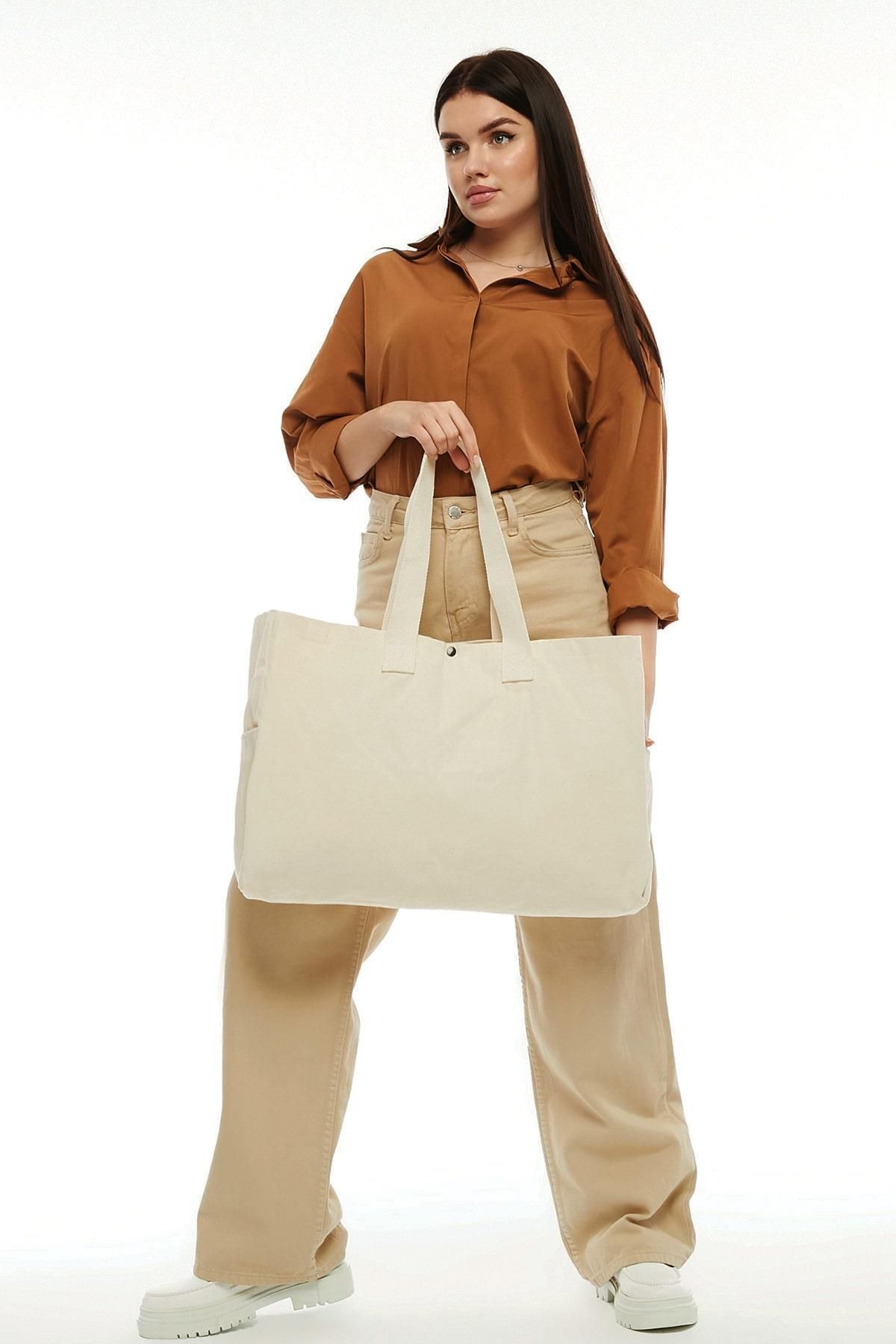 Çınar Bez Çanta-Canvas Large Size Bag 3