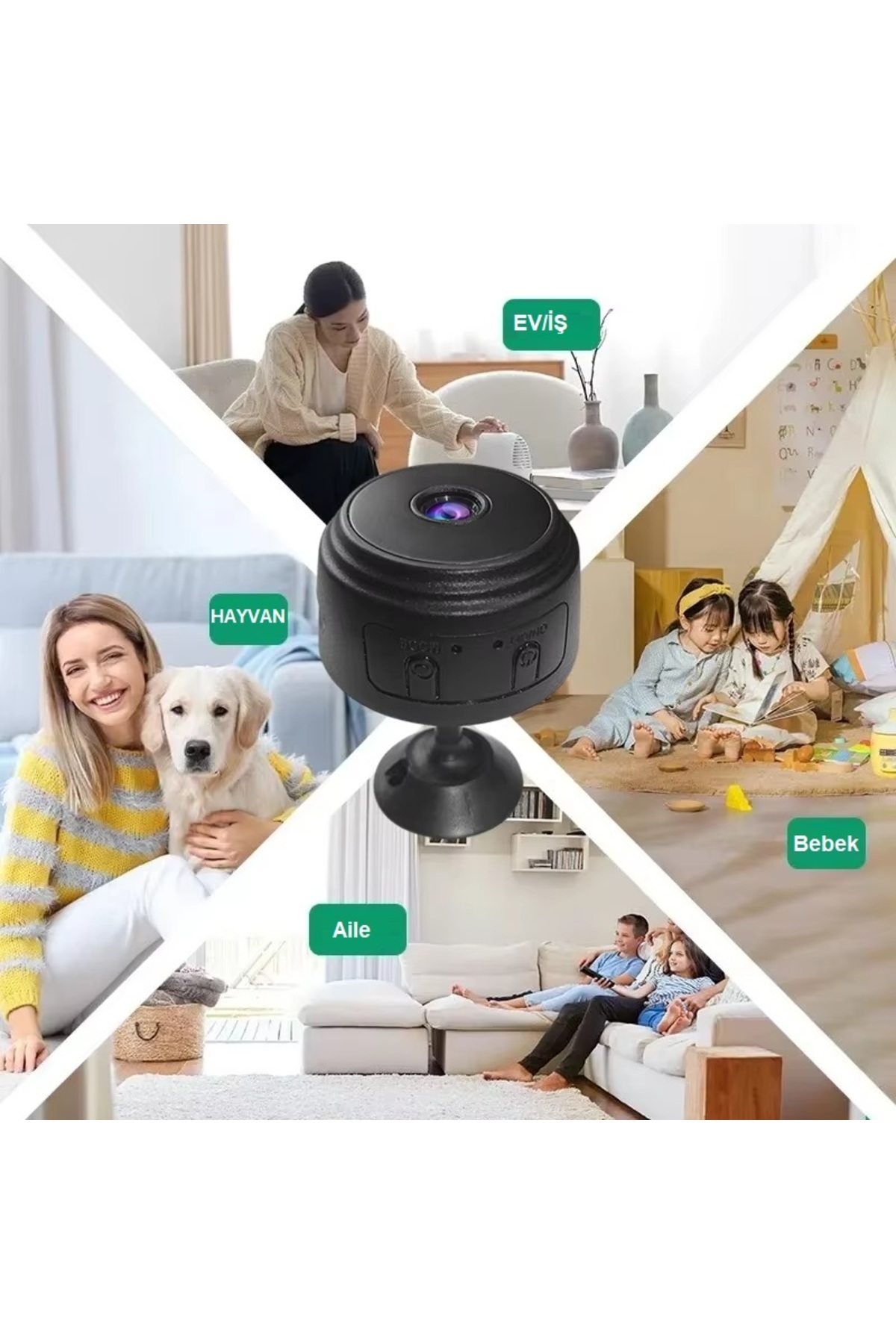 renesta 2K Mini Kamera - Kablosuz WiFi Bebek ve Bakıcı Güvenlik Kamerası fotoğrafı 3 (önizleme)