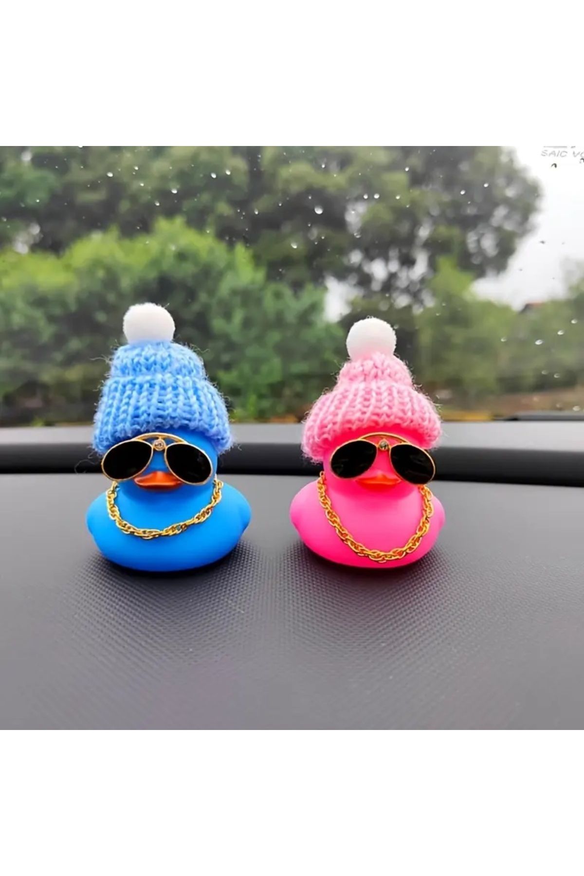 ÇiçekAntalya-Pink and Blue Double Duck Set – Beret Overlapping Ducks for Torpedo 1