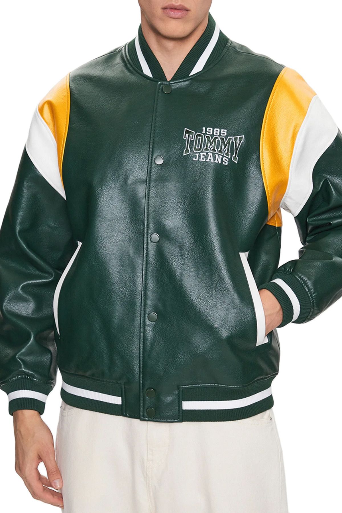 Tommy Hilfiger-TJM RLX FAUX LEATHER LETTERMAN 2