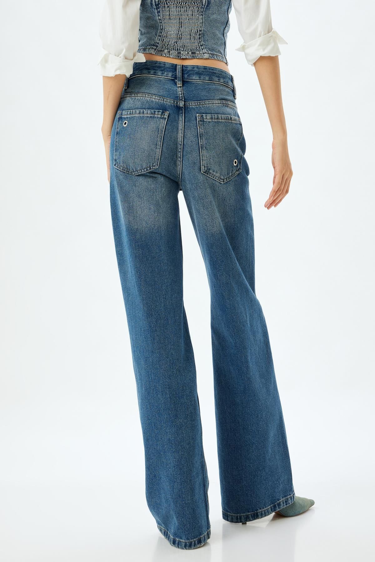 Koyu İndigo Kadın Jeans 5WAL40102MD