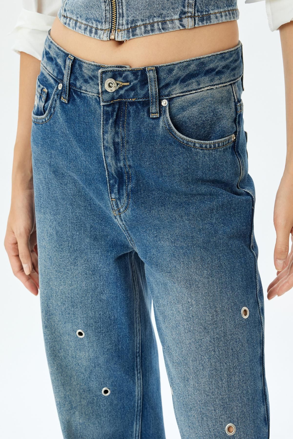 Koyu İndigo Kadın Jeans 5WAL40102MD