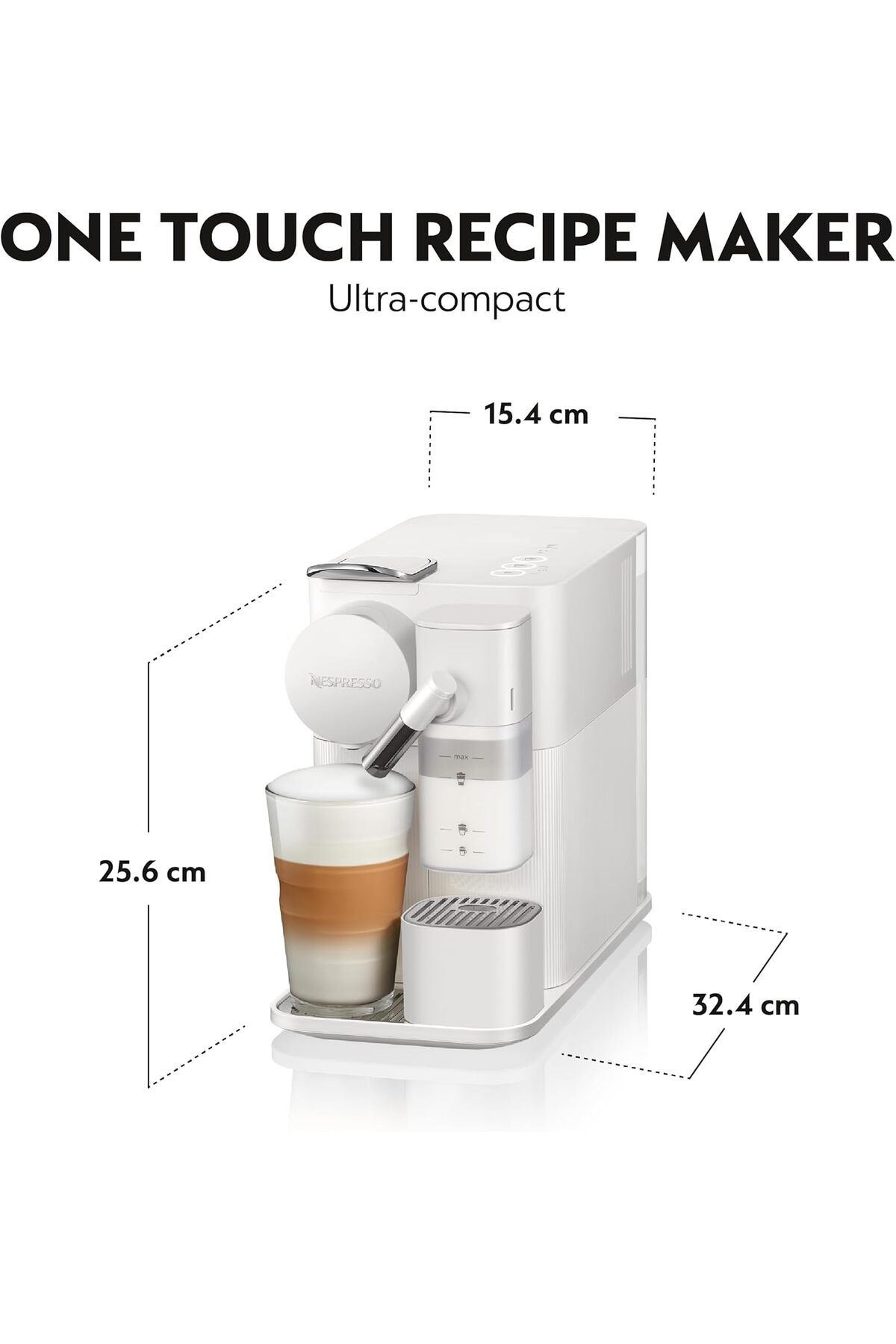Nespresso-  ماكينة صنع القهوة Lattissima One من نسبريسو، بورسلين أبيض - إصدار الإمارات العربية المتحدة 7