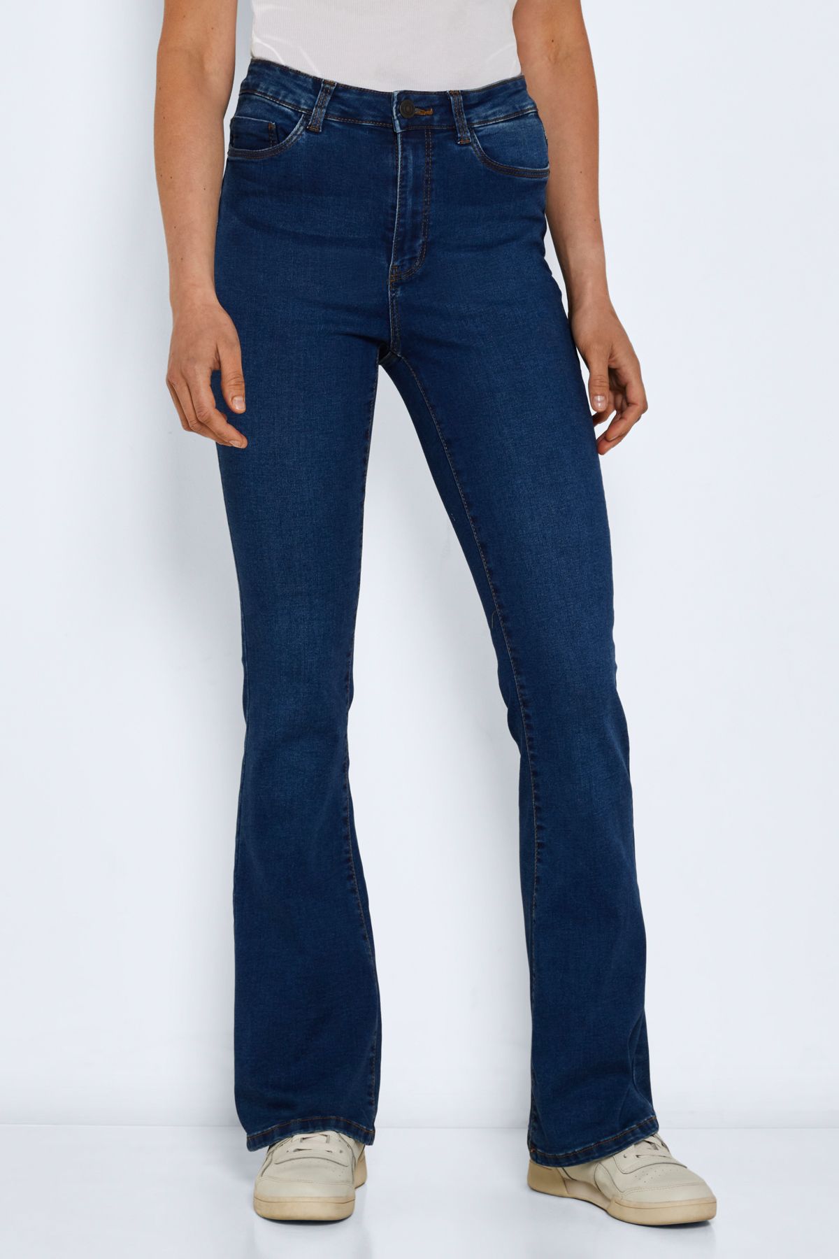 Noisy May-Jeans Damen Mittelblau Denim 5