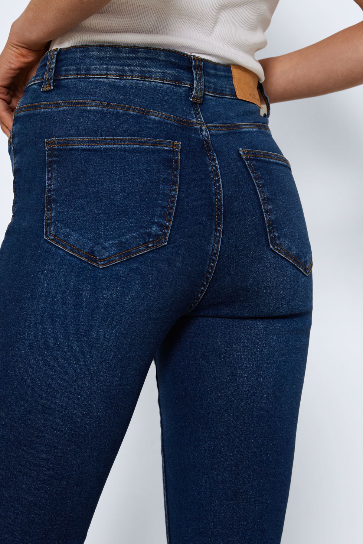 Noisy May-Jeans Damen Mittelblau Denim 4