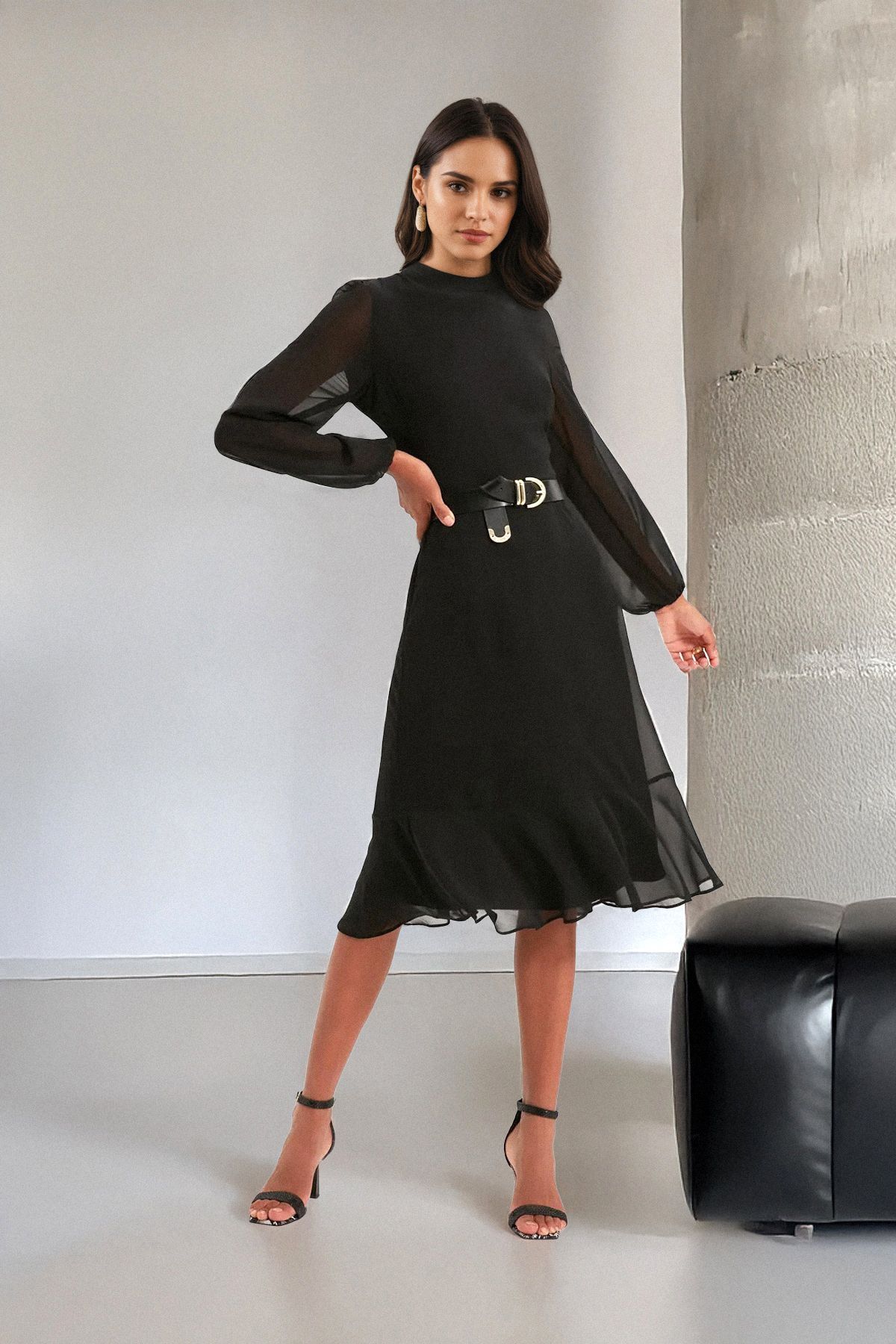 Shop Trendyol Collection Dresses Black Limited Time Discounts Trendyol