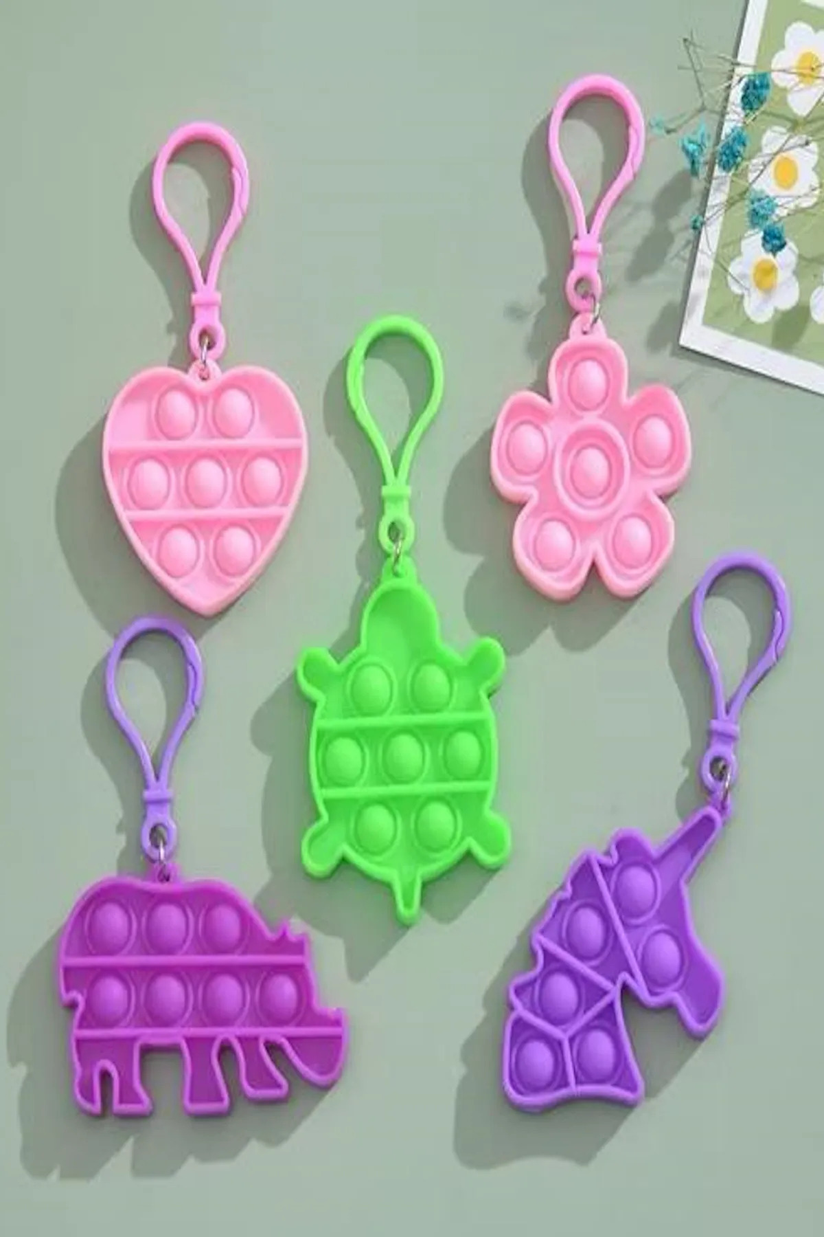 Hyd 3 Adet Oyuncak Popit Anahtarlık Doğum Günü Karne Hediyesi fotoğrafı 3 (önizleme)