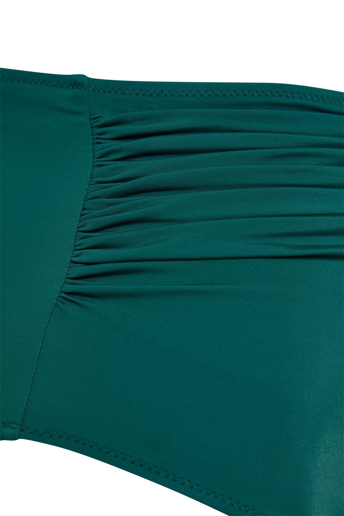 Trendyol Curve-Gathering Plus Size Green Bikini Bottom with High Waist and Drawstring Detail - Tbbss23Cr00001 9