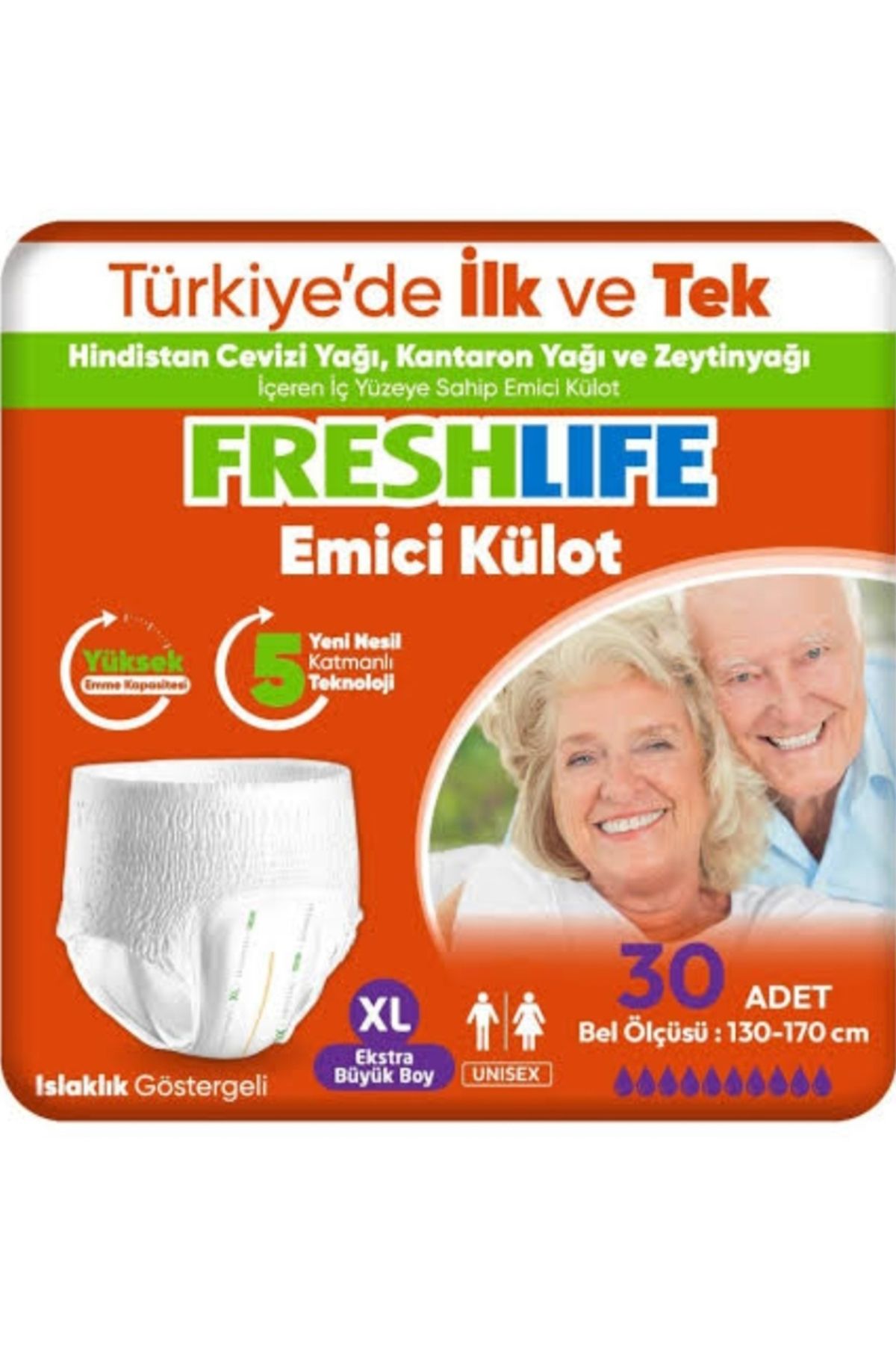 Freshlife 30'lu XL Ekstra Büyük Boy Emici Külotlu Hasta Bezi