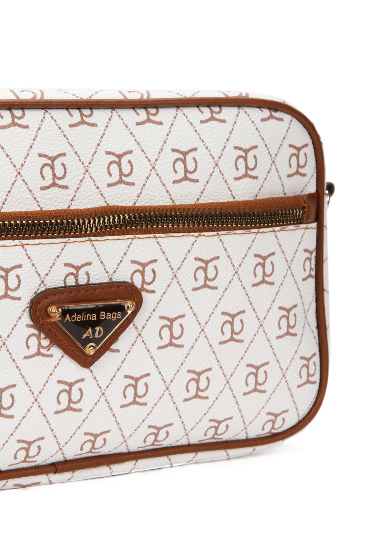 Adelina Bags-Dámská kabelka přes rameno bílá Crossbody - S peněženkou 6