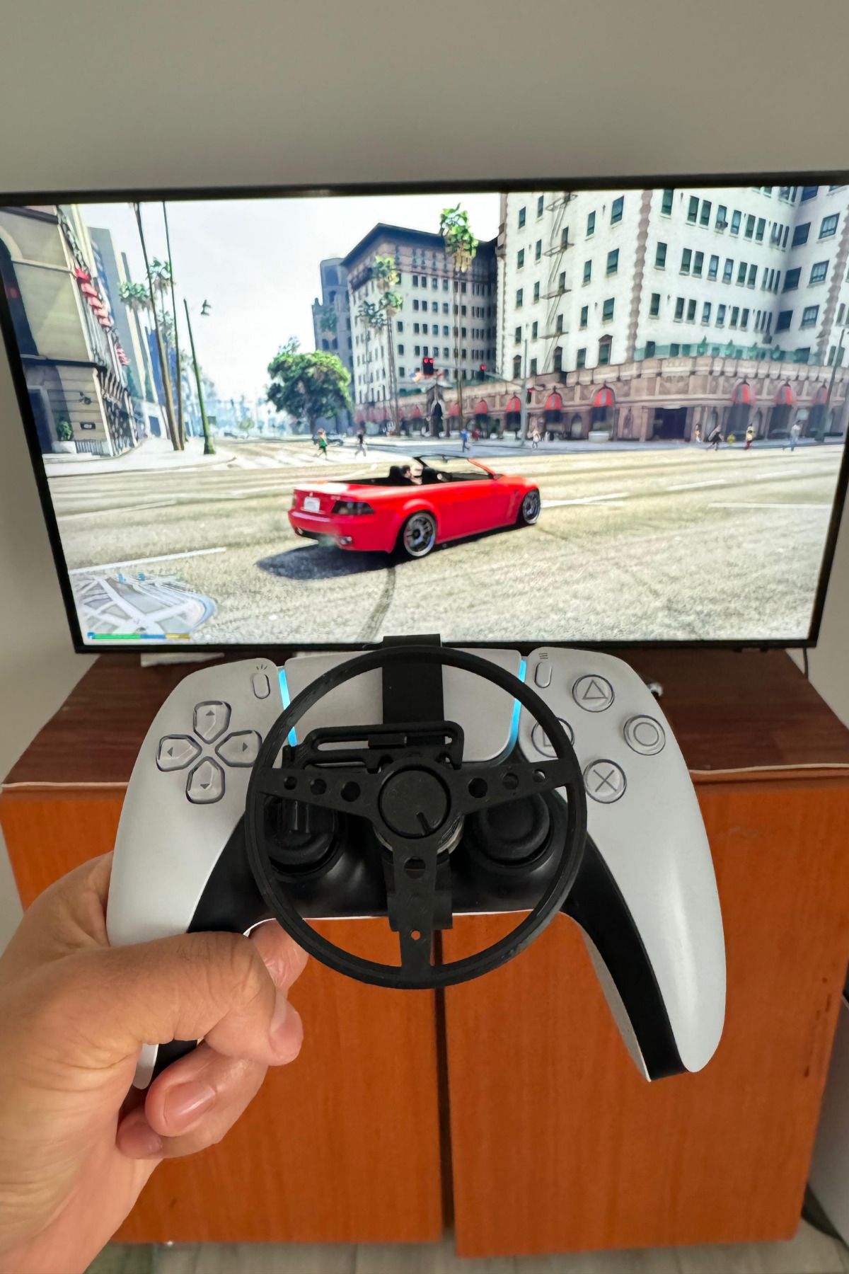 3D Ps 5 Oyun Direksiyon Seti - Siyah Direksiyon Seti - Ps 5 Konsol Direksiyon Aparatı