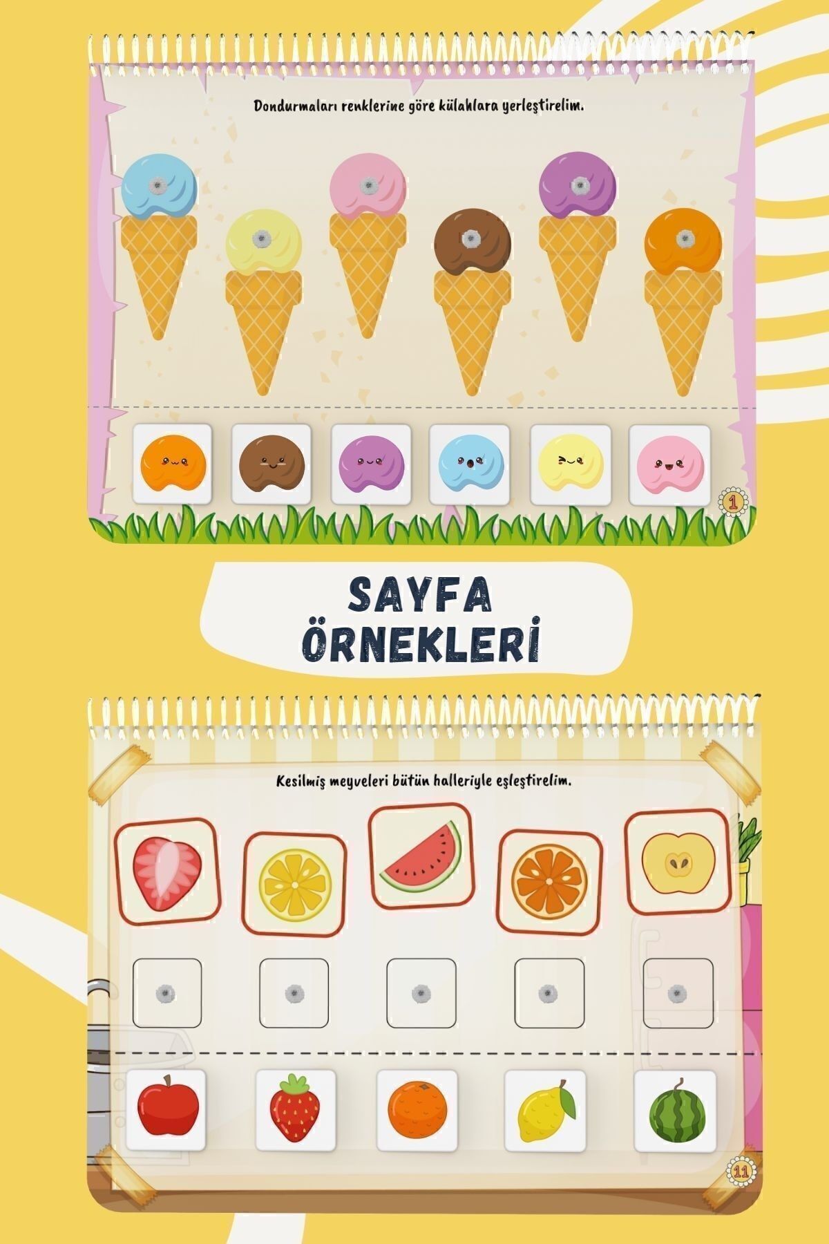 Bunbaza Çocuğumun Cırt Cırtlı Tak - Çıkar Aktivite Kitabı 15-24 Ay, Okul Öncesi Eğitim, 80 Adet Cırt fotoğrafı 3 (önizleme)