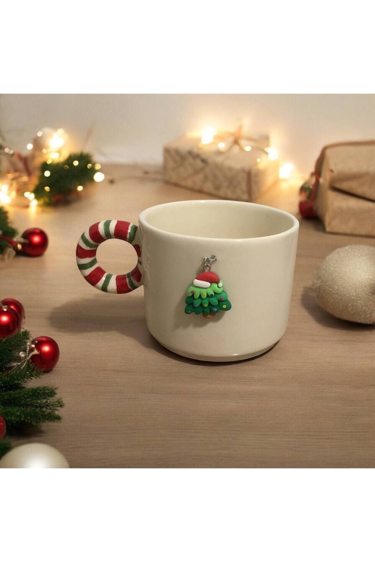 HomeSipahi Özel Haraketli noel ağacı el yapımı  mug kupa