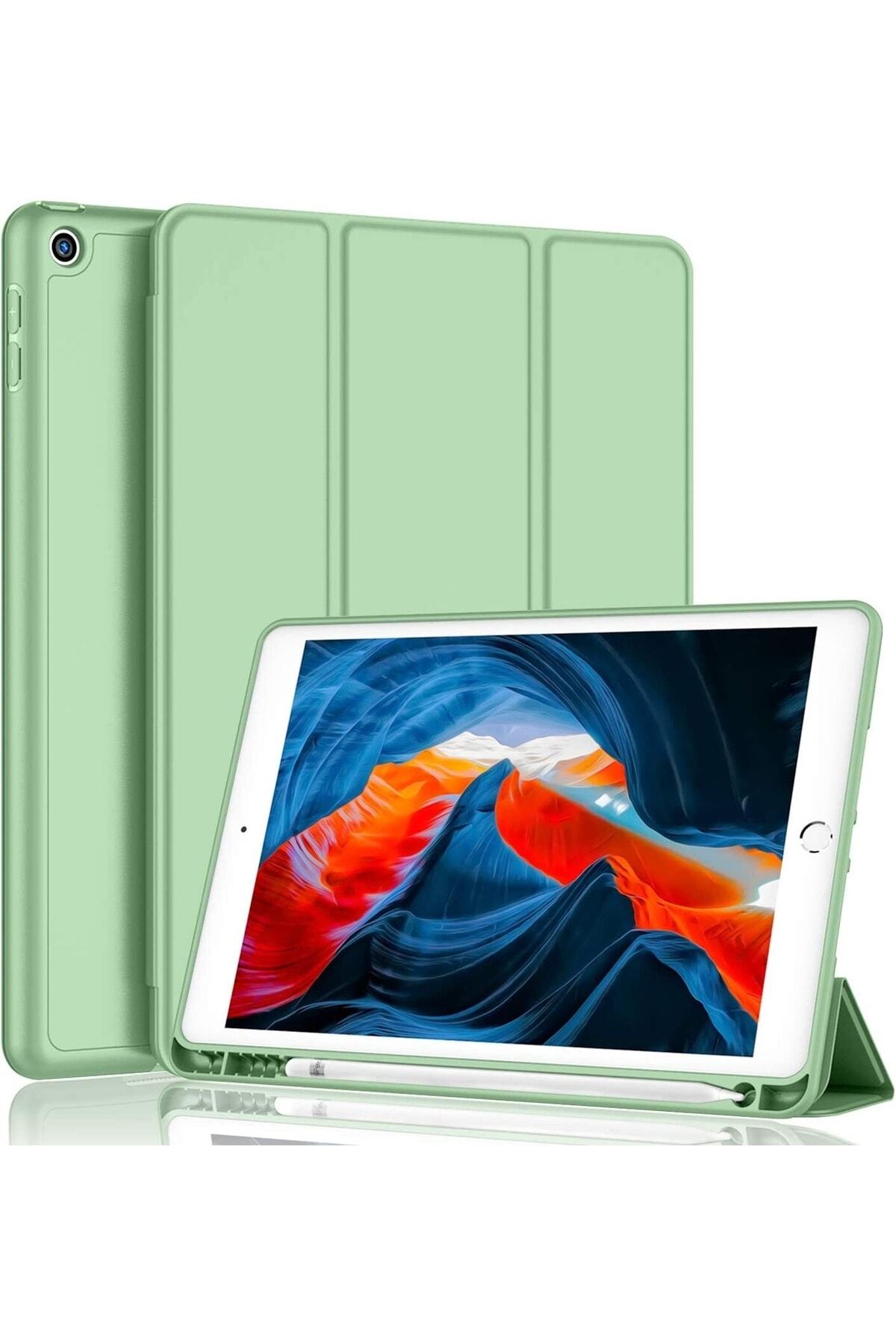 Apple Ipad 8th Generation 10.2 Case with Pencil Compartment Smart Case A2270 A2428 A2429 A2430 Light green