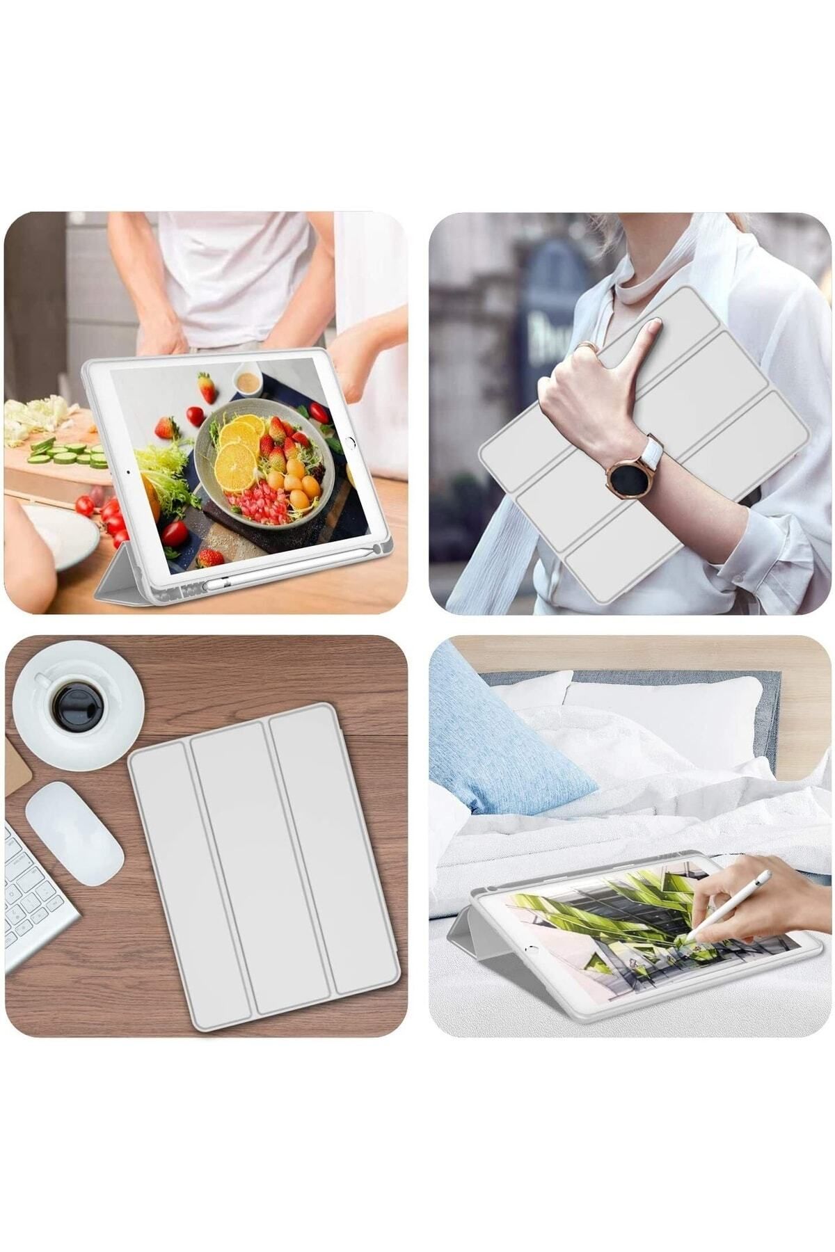 UnDePlus-Apple Ipad 9th 8th 7th Generation 10.2" Case Smart Case with Pencil Compartment A2602 A2603 A2604 A2605 6