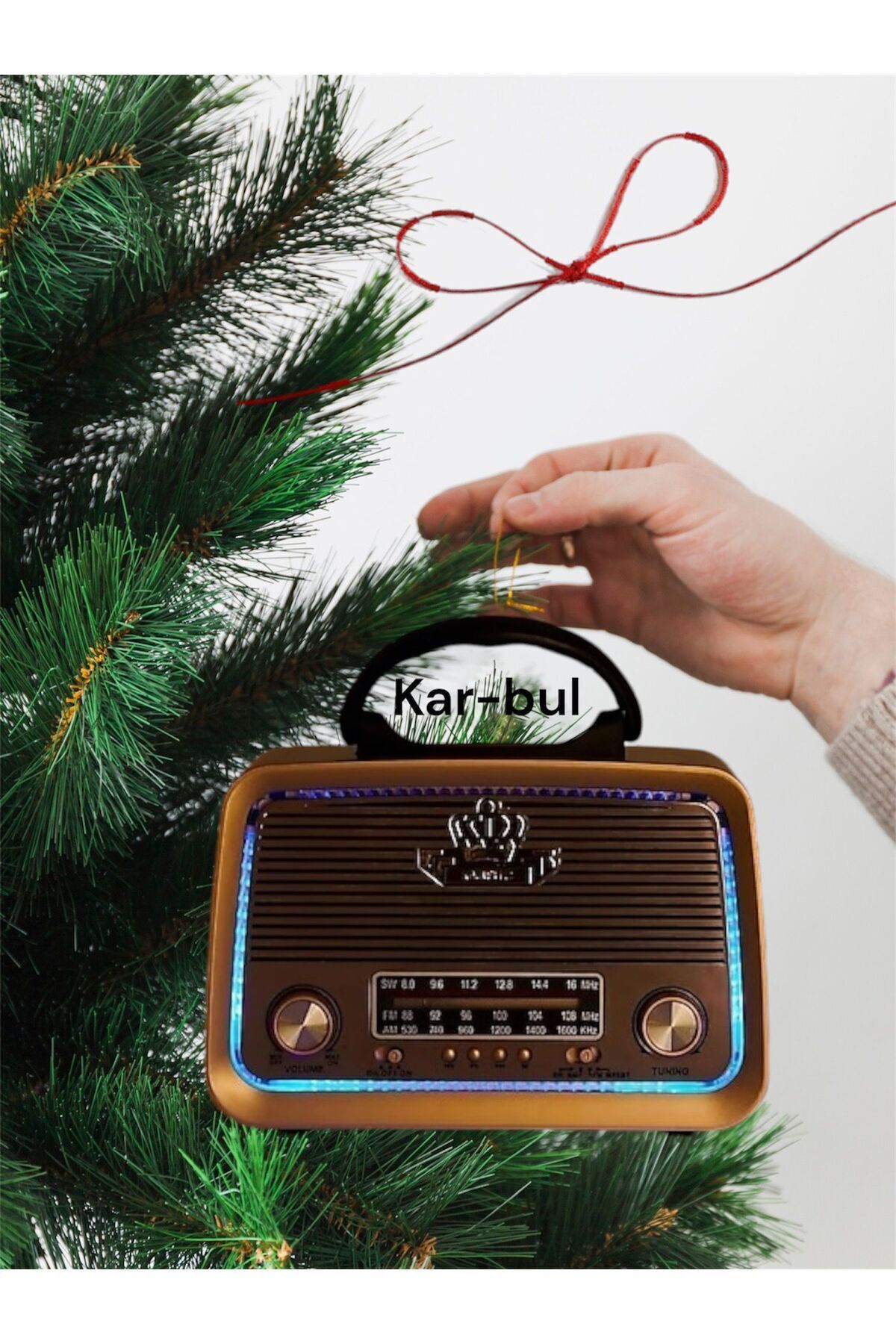 kar-bul Yeni 301 B Nostaljik Görünümlü Bluetoothlu Mp3 Çalar Radyo Müzik Kutusu