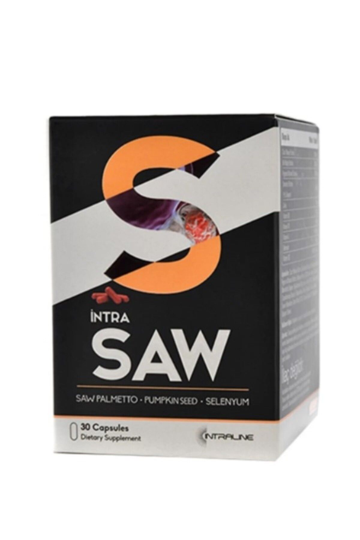Intraline-Intra Saw Palmetto Pumpkin Seed Selenium 30 Capsules 2