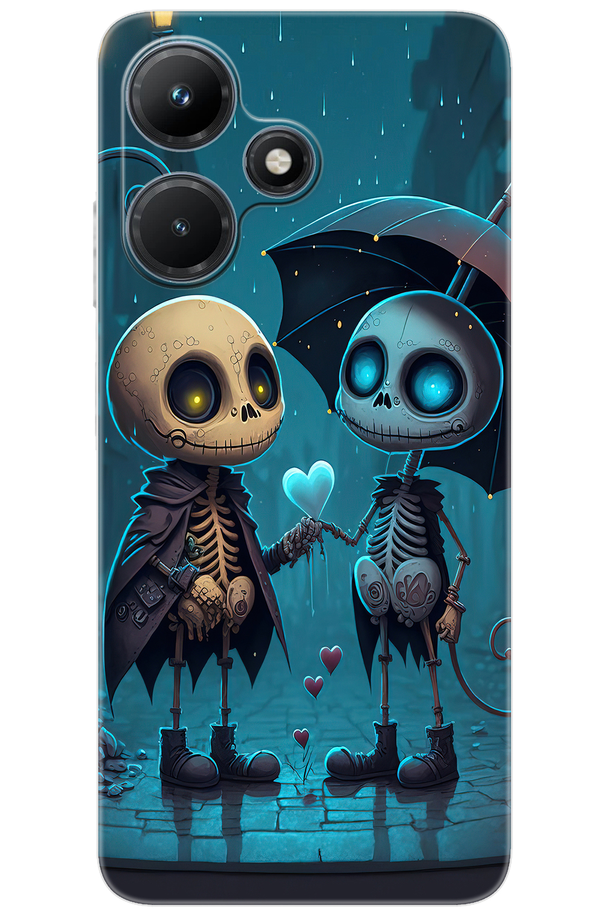 iNfinix Hot 30i (X669/X669C) Compatible Sheath Pattern Printed Silicone Purlin Skeletons NGO:733 CP-aNUDElp