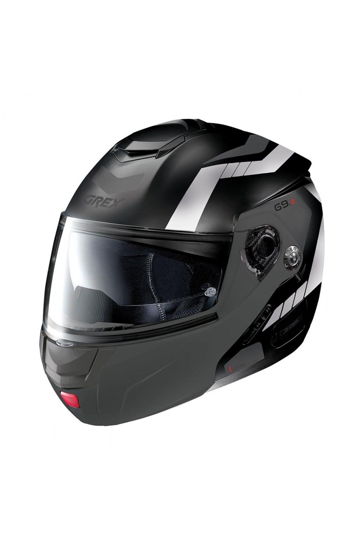 Grex G9.2 Steadfast N.com Çene Açılır Kask Siyah