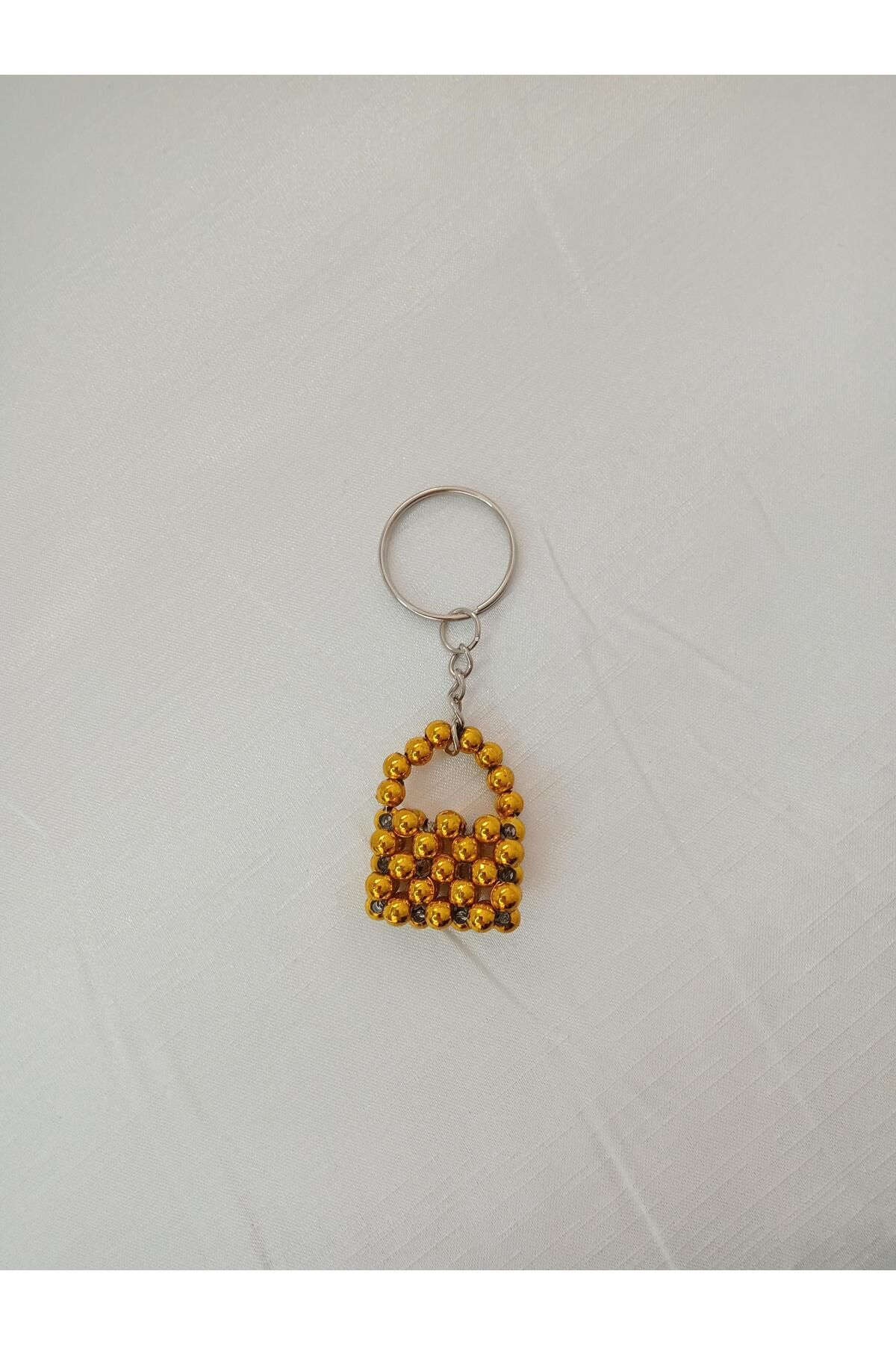 ebsa-Yellow Bag Model Gift Keychain Promise Engagement Henna Birthday (5 Pcs) 4