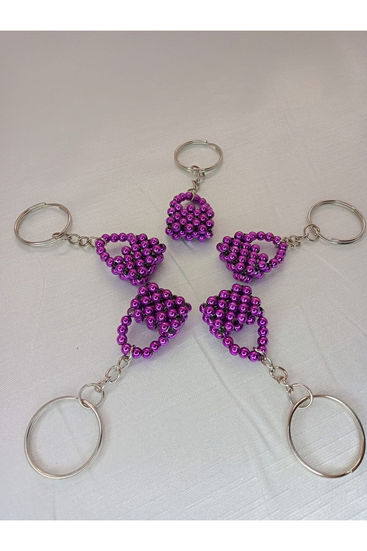 ebsa-Purple Bag Model Gift Keychain Promise Engagement Henna Birthday (5 Pcs) 2