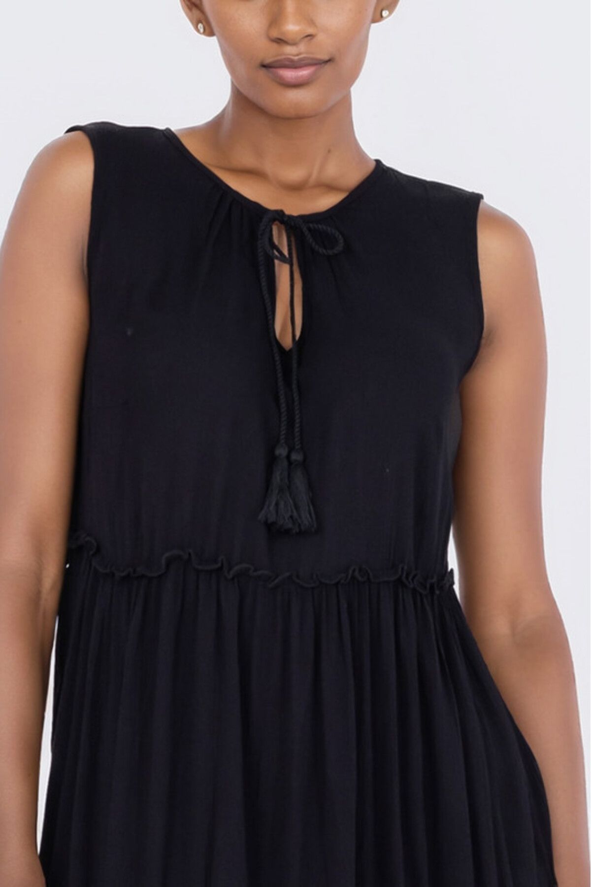 Zabaione-Black Sleeveless Dress 4