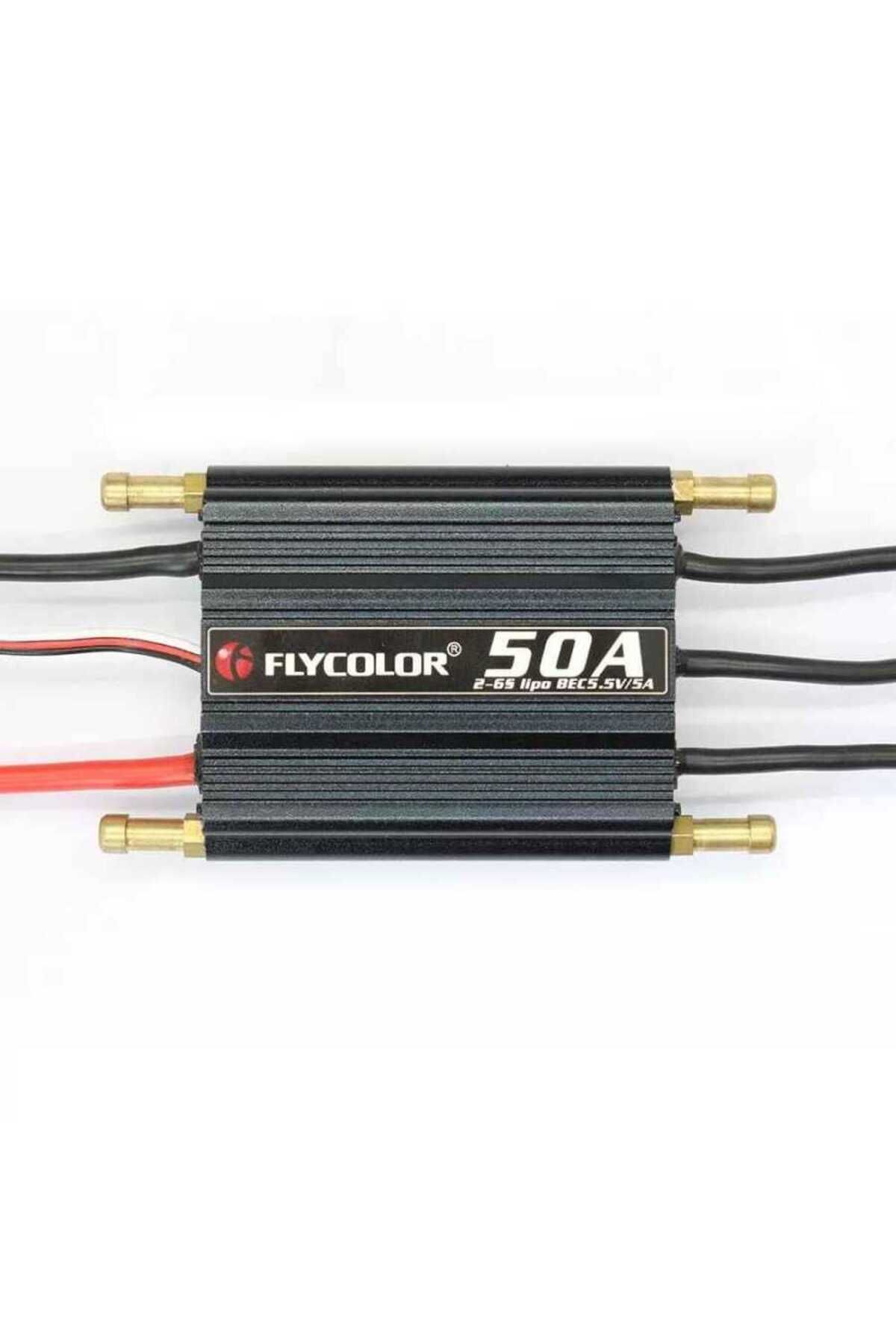 FLY COLOR Flycolor Waterproof 50A 2-6S Brushless ESC 5.5V5A BEC