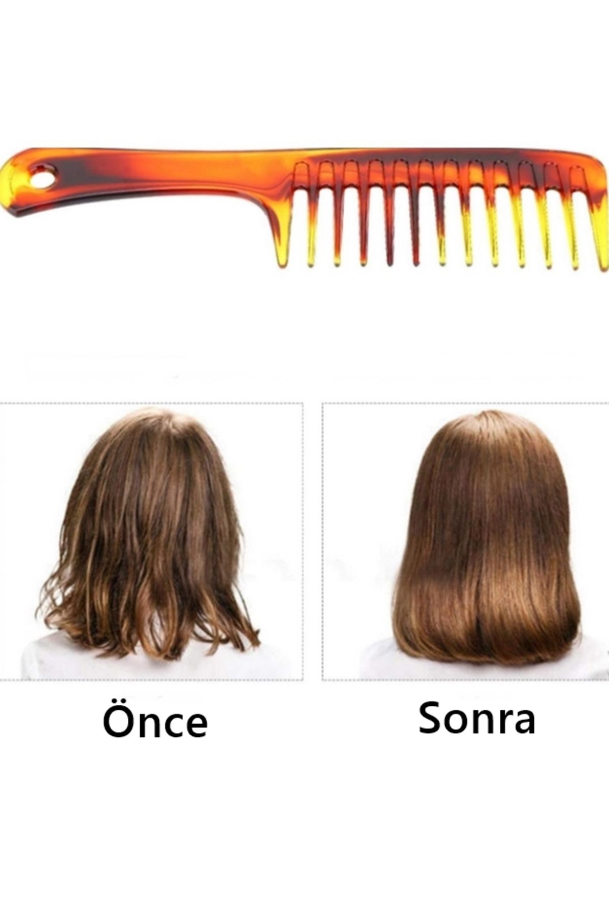 gaman-Antistatic Hair Lightening Comb Wide Toothed Hair Comb Custom Colors 2