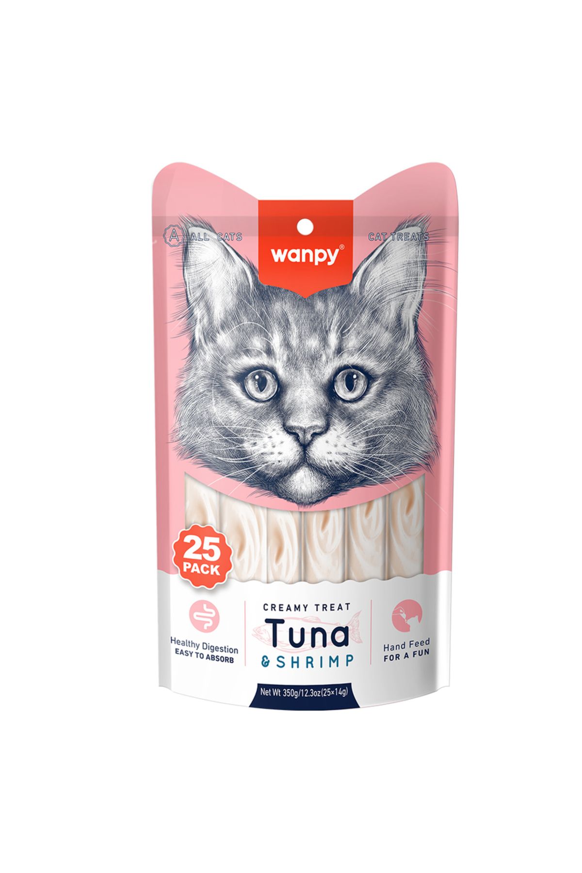 Wanpy Creamy Ton Balığı&karides Sıvı Ödül 25x14gr