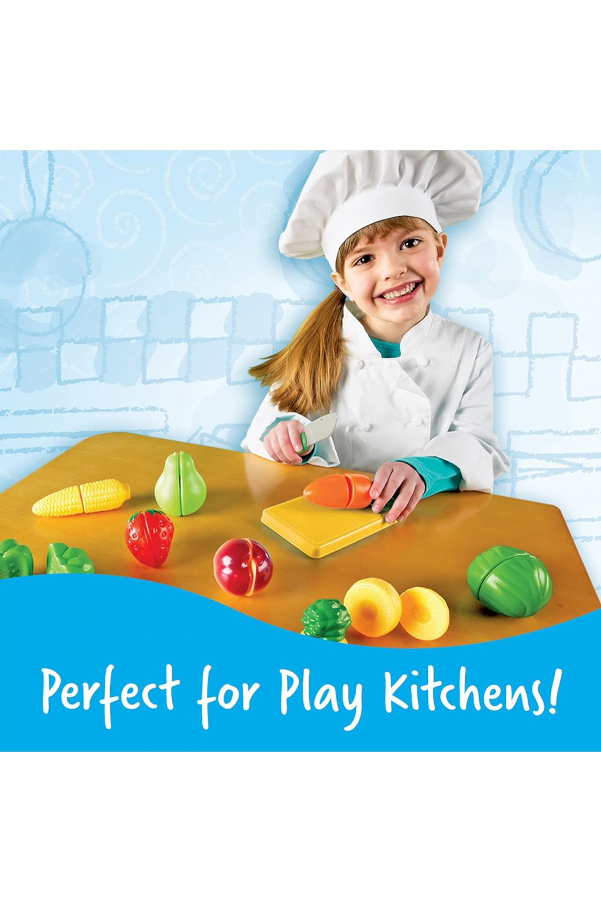 Learning Resources-Pretend and Play Sliceable Fruits and Veggies-LER7287 5