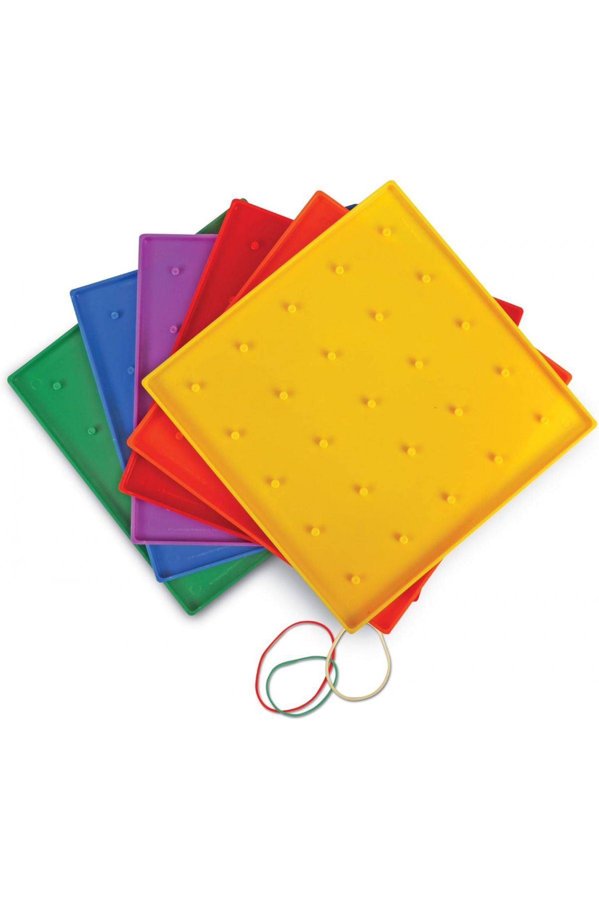 Learning Resources-5 X 5 Pin Geoboards, Set of 10-LER0153 3