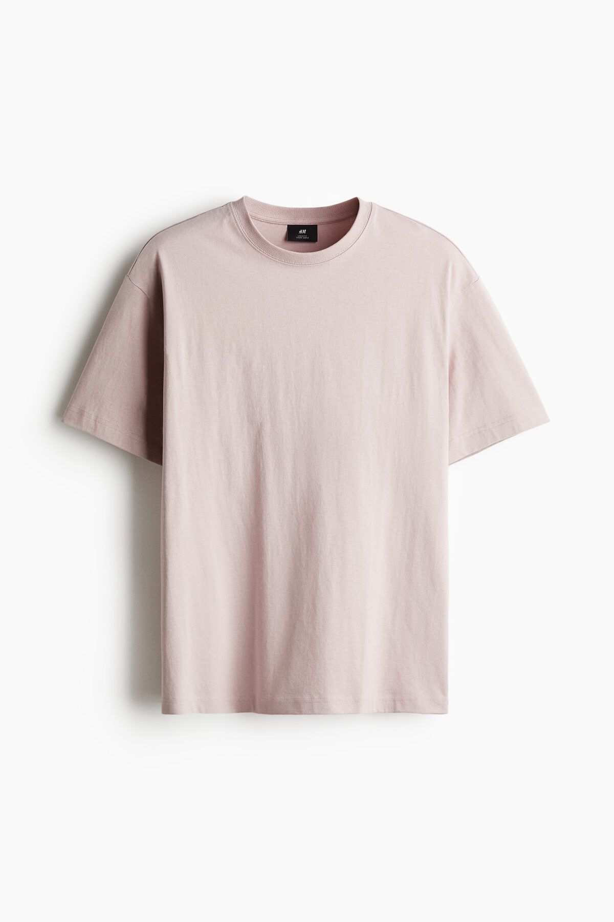 تی شرت صورتی مردانه تناسب اندام T اورجینال H M H&M