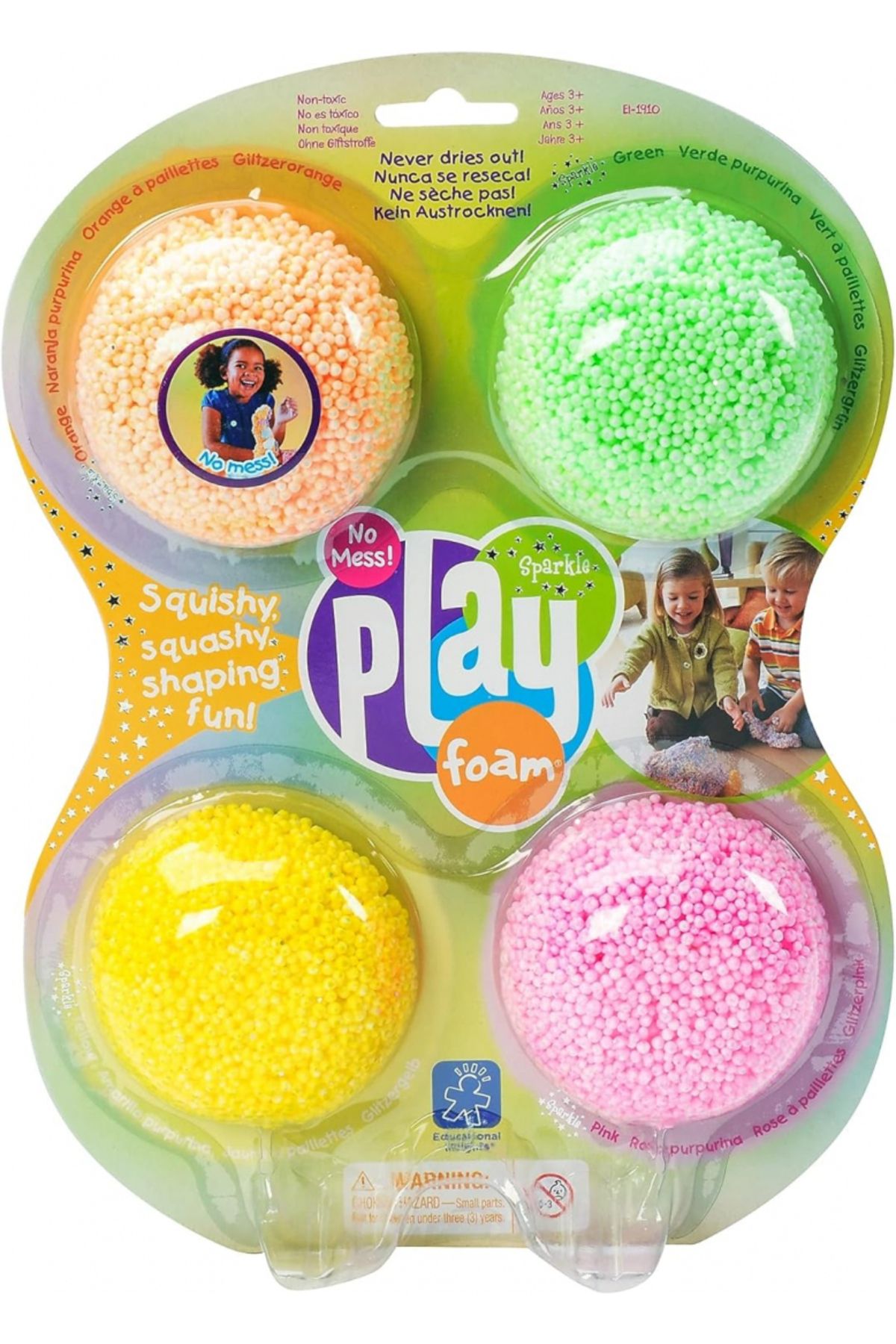Learning Resources-Playfoam Sparkle 4 Pack-EI-1910 1