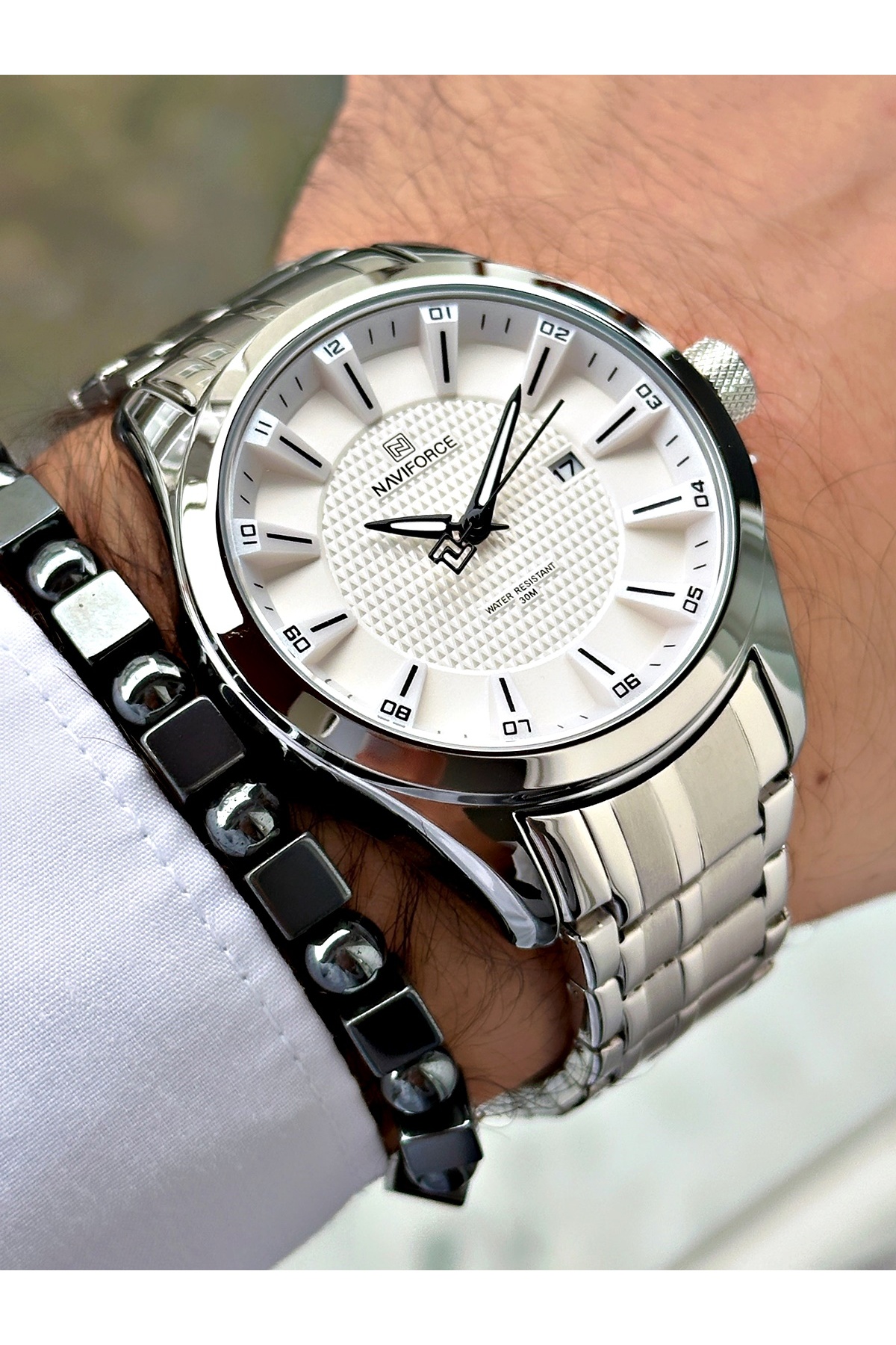 Men's Wrist Watch with Calendar Bracelet Gift