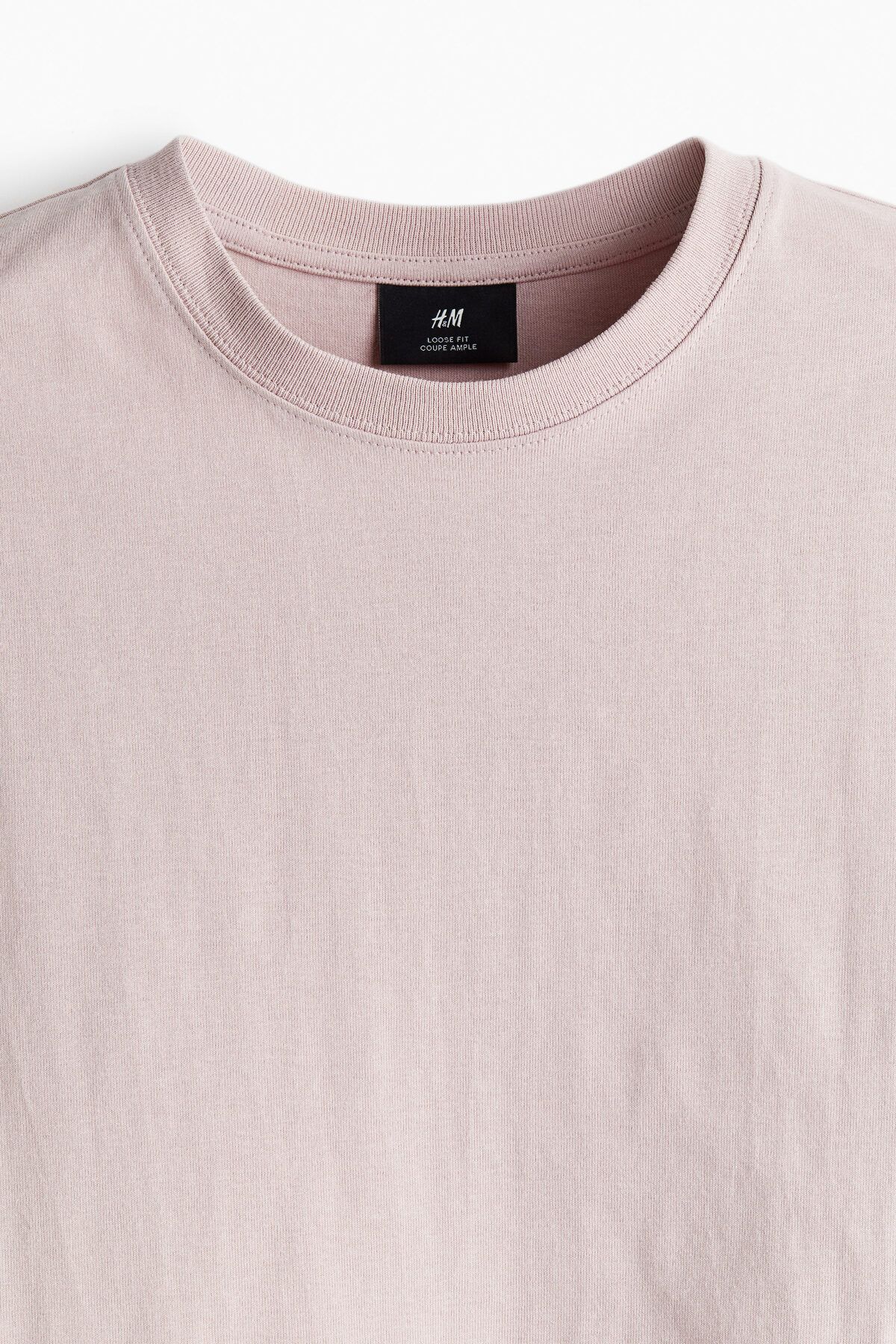 تی شرت صورتی مردانه تناسب اندام T اورجینال H M H&M
