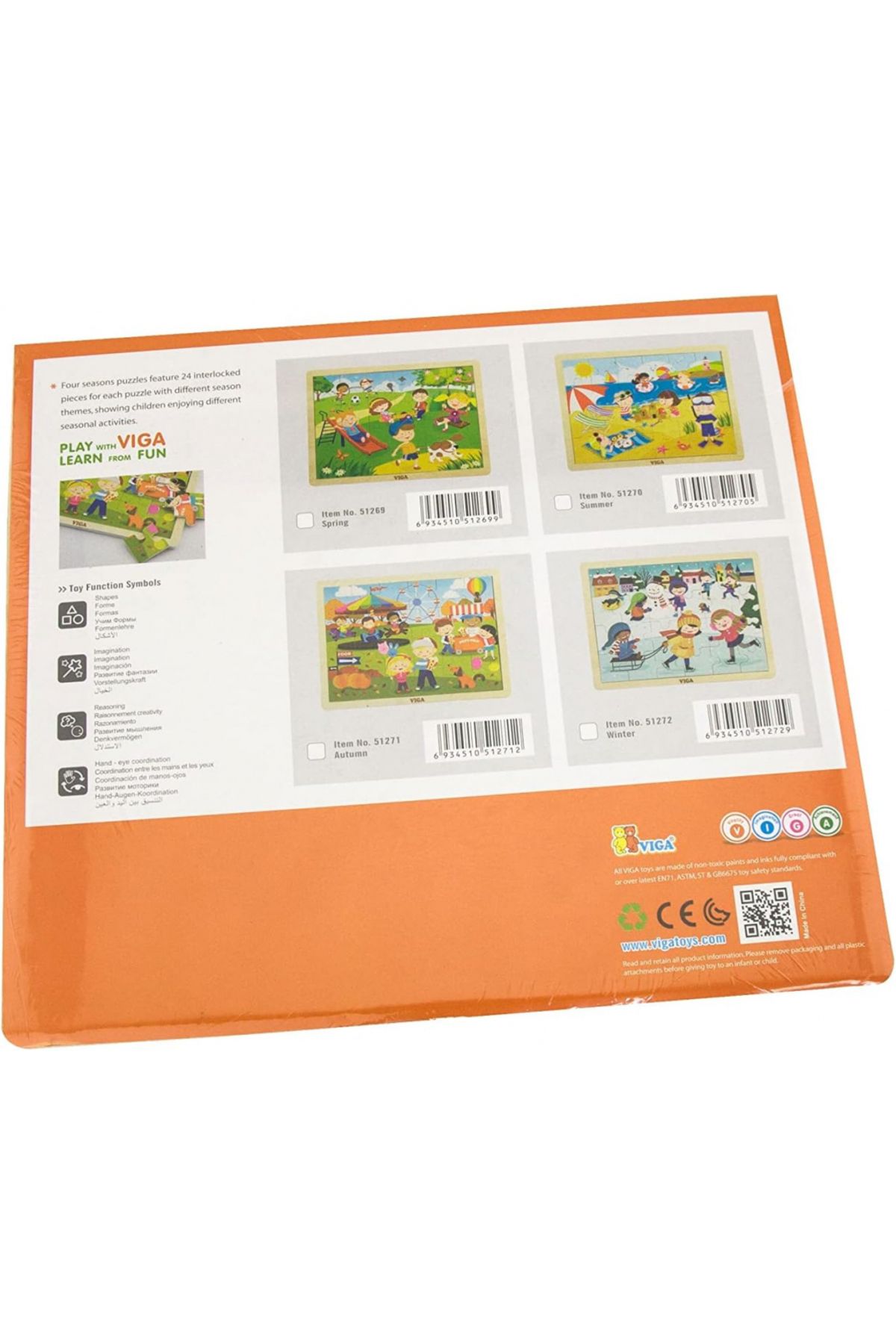 Viga-Season Puzzle Spring, Multi Color, 51269 6