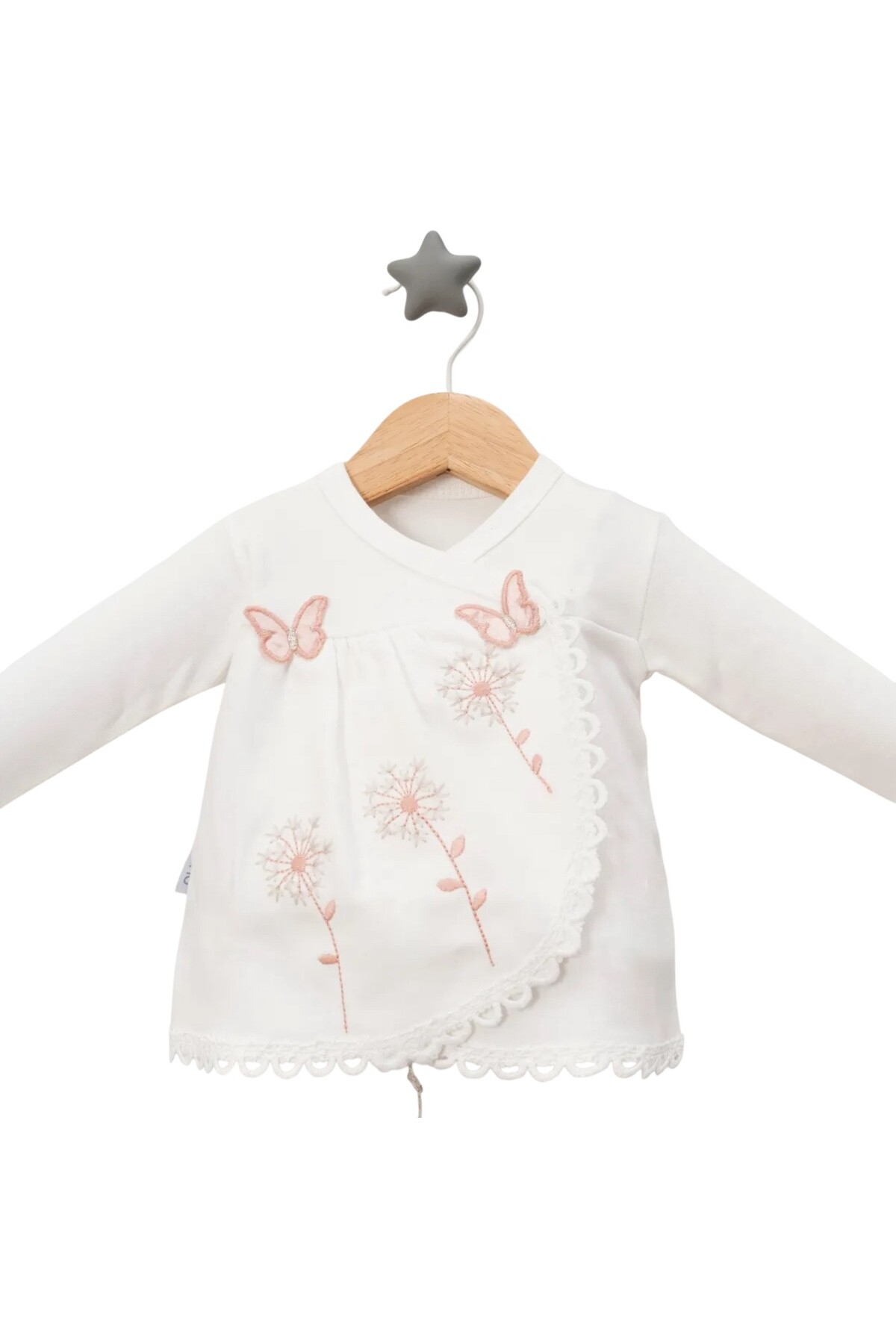 BABY ZUHU 10' Lu Lüks Kız Bebek Pamuklu Hastane Çıkış Seti / Yenidoğan Kız Bebek Kıyafeti /doğum Hediyesi fotoğrafı 2 (önizleme)