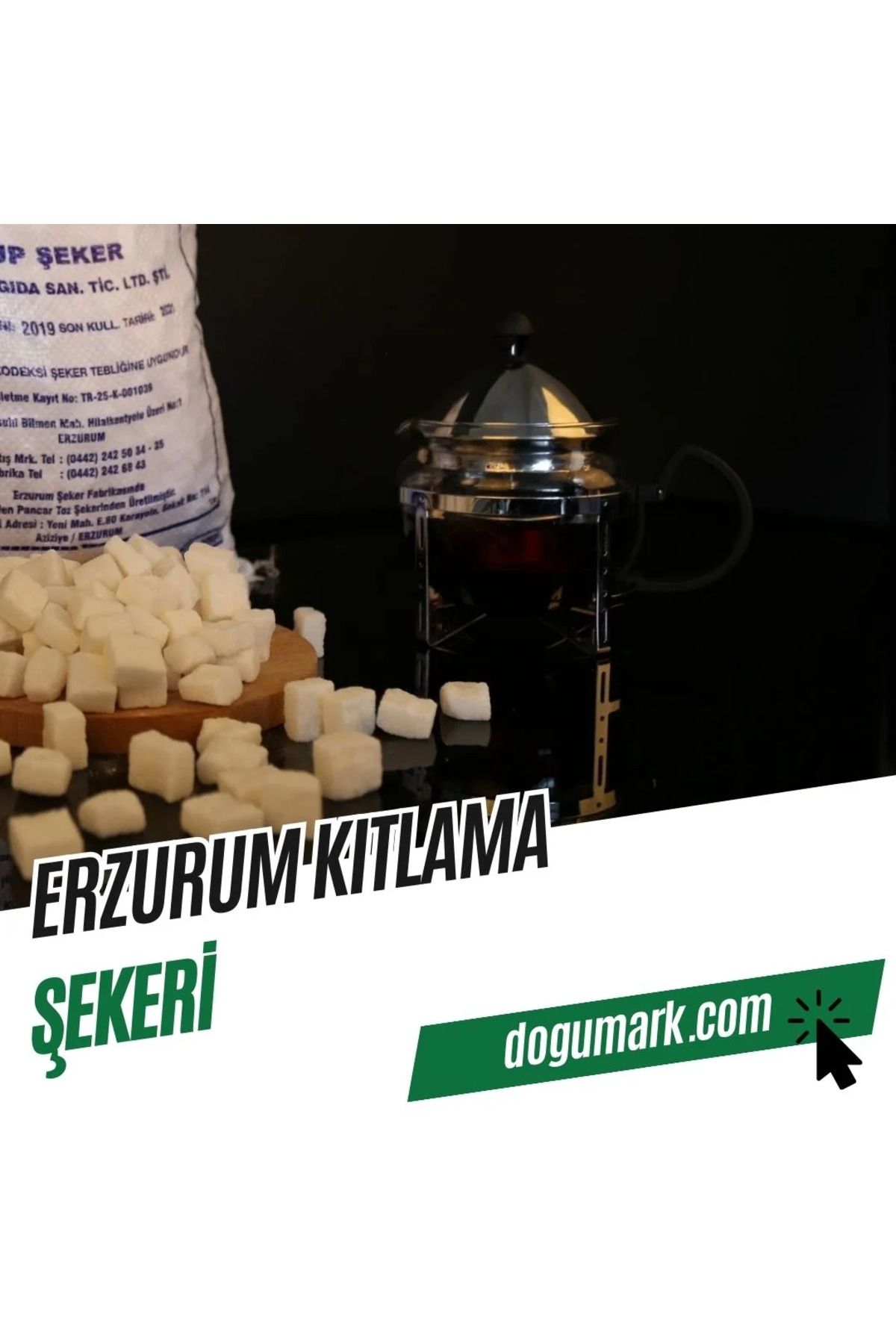 DoğuMark Erzurum Kıtlama Şekeri (5 Kg) - Ilıca Küp Şeker