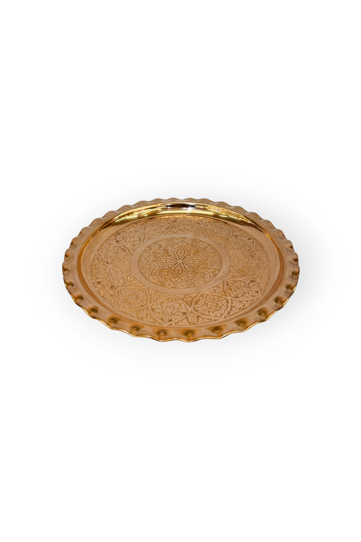 EFEMİR-No: 2 Embroidered Copper Cake Holder 2