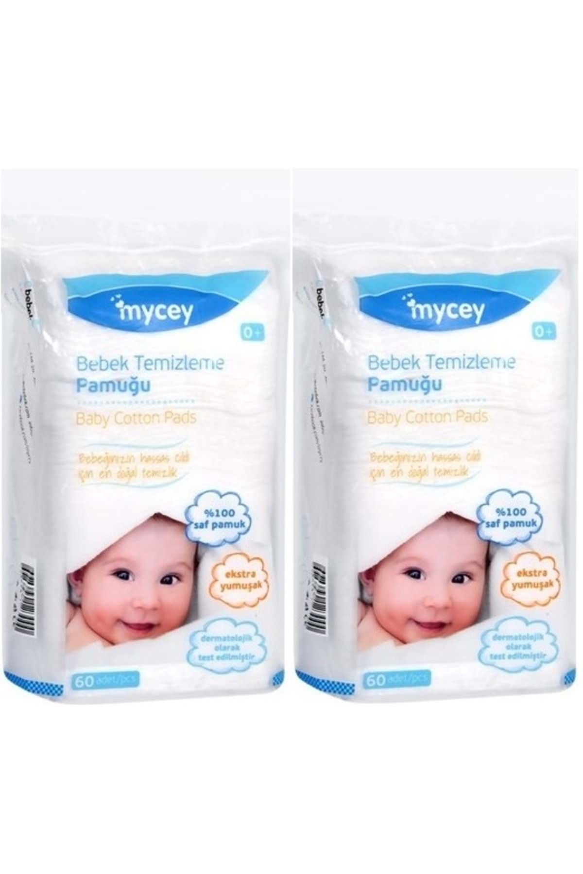 mycey Bebek Temizleme Pamuğu 120 Adet (2PK*60)