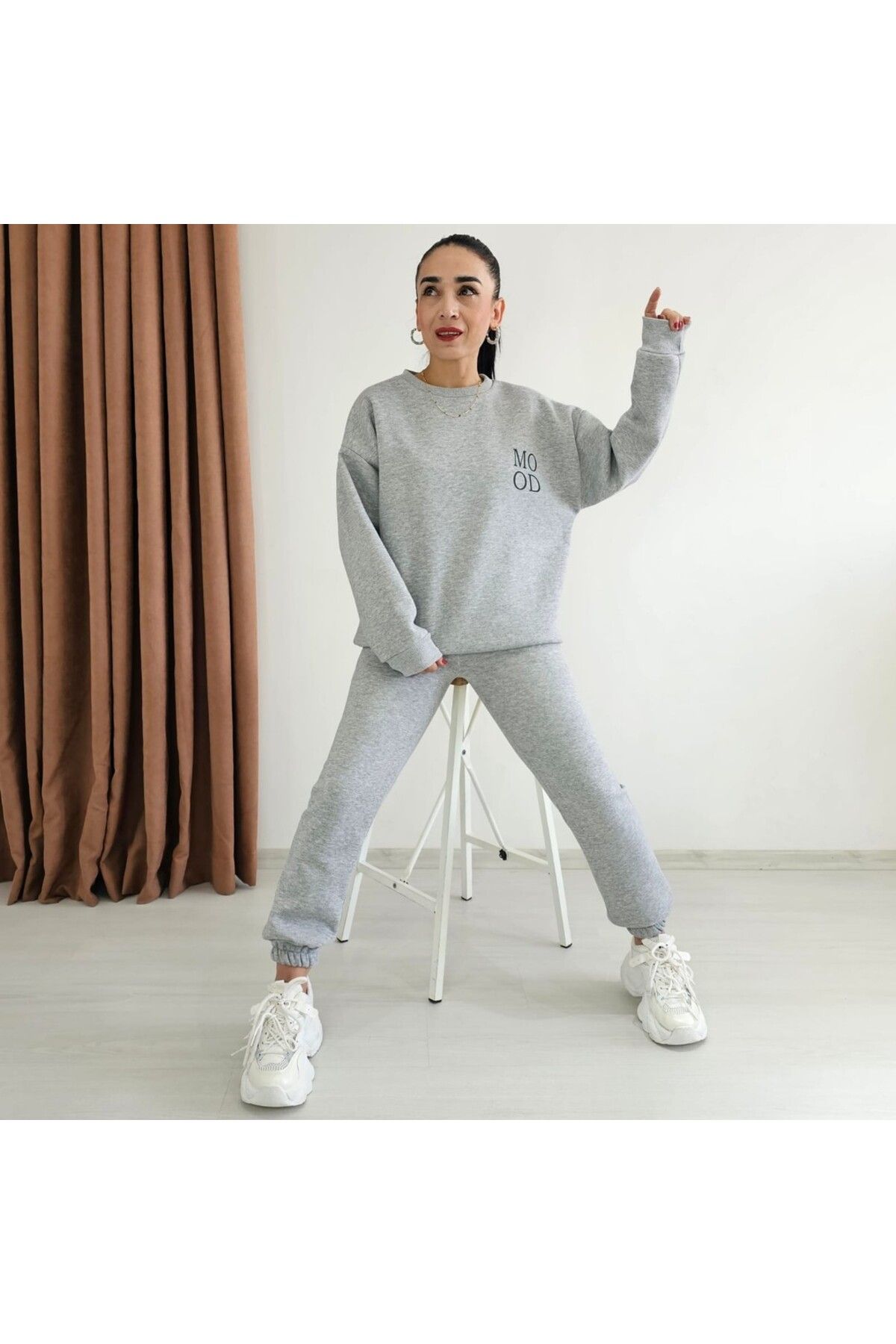 Altı Üstü Butik-New Mood Print Tracksuit Set 2