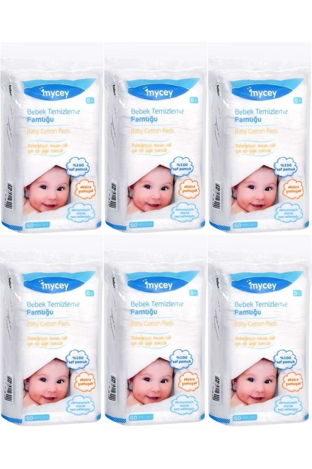 mycey Bebek Temizleme Pamuğu 360 Adet (6PK*60)