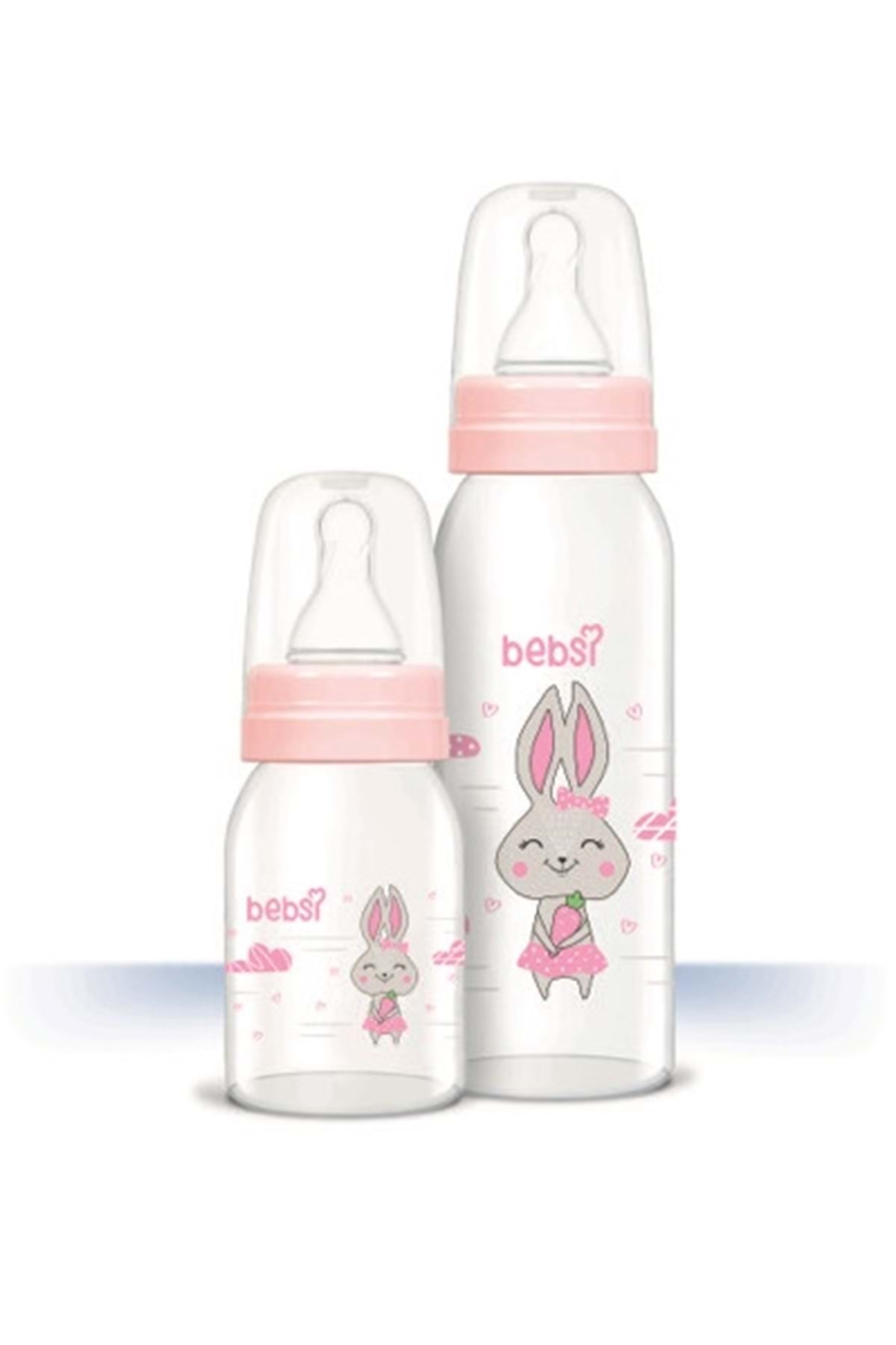 Wee Baby Bebsi Cam Biberon Seti (250ml+125ml) - Pembe fotoğrafı 3 (önizleme)