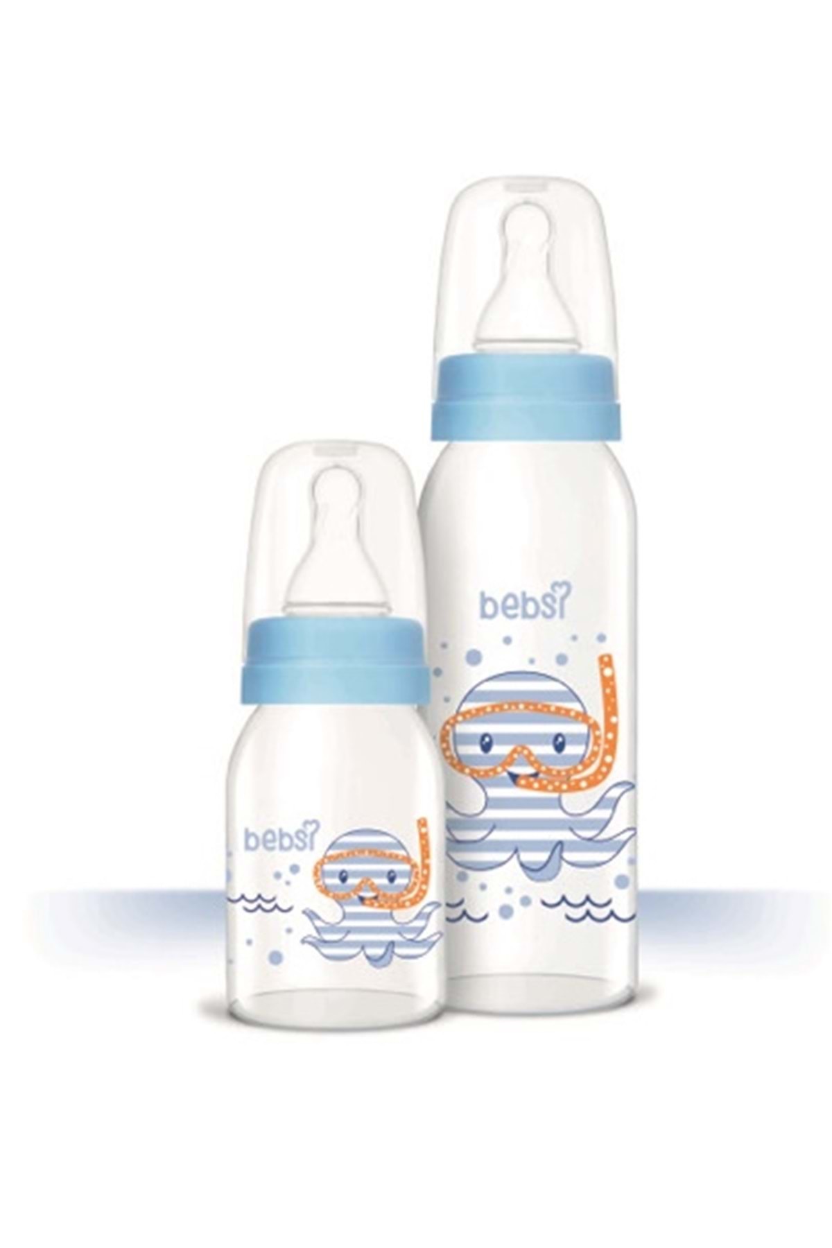 Wee Baby Bebsi Cam Biberon Seti (250ml+125ml) - Mavi fotoğrafı 3 (önizleme)