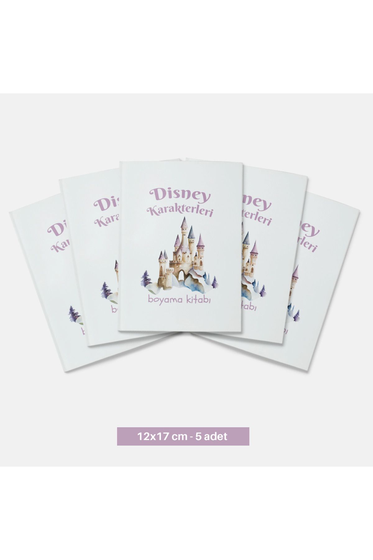 Tabby Design Disney Karakterleri Hediyelik Mini Boy Boyama Kitabı (5 adet)