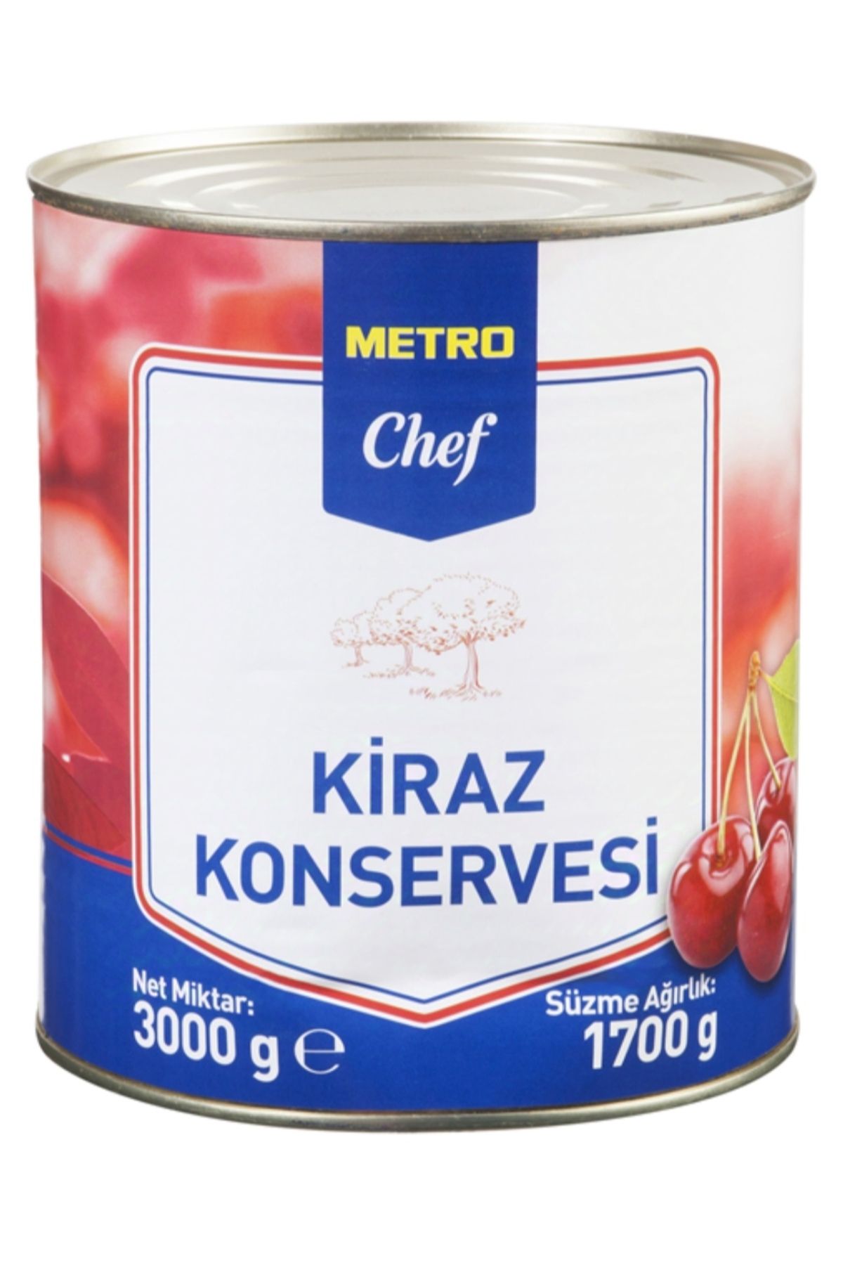 Metro Chef Kiraz Konservesi 3000 G BURFEZ