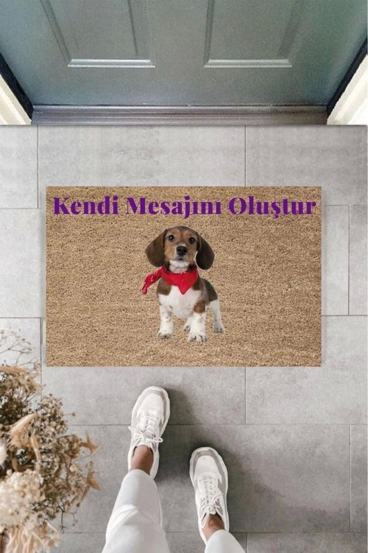 P Parla Dijital Baskı Kişiye Özel İç Kapı Dekorasyon Paspas PS11229